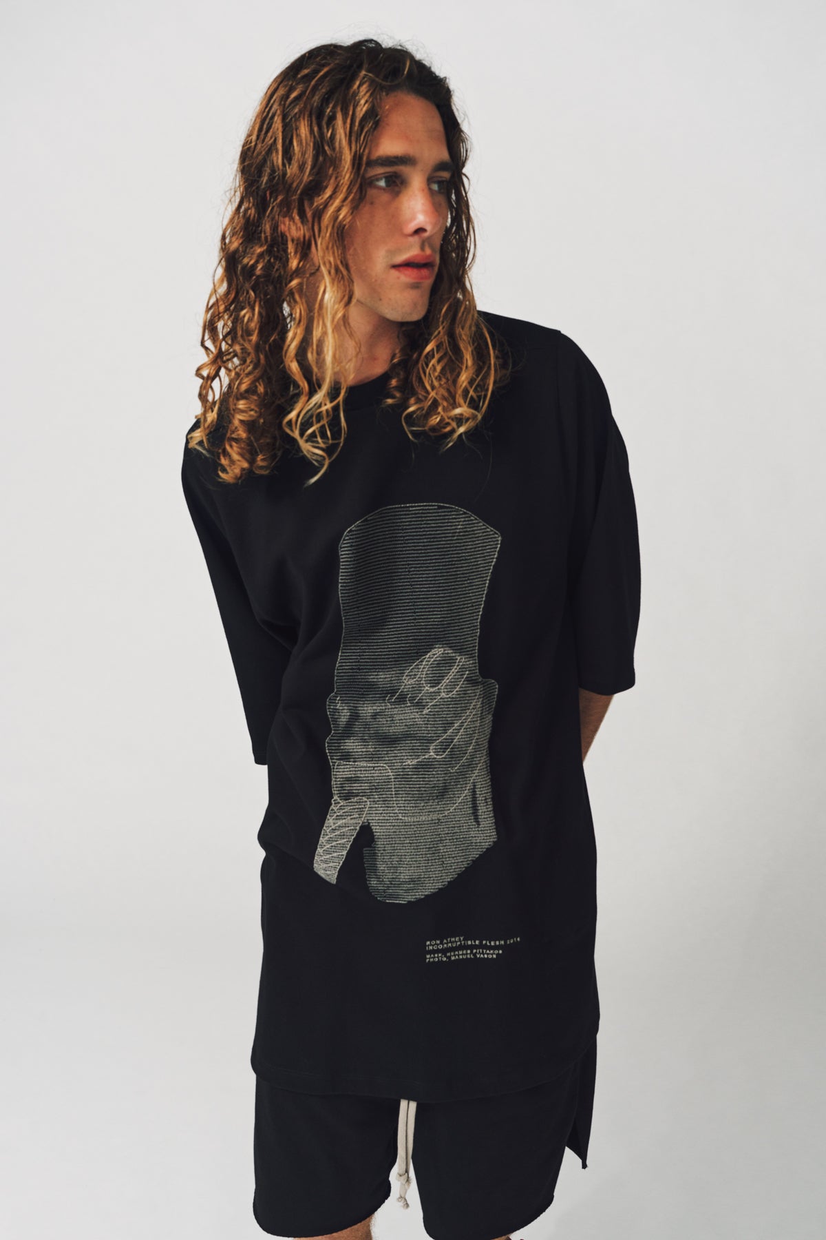 RICK OWENS | RON JUMBO SHORT SLEEVE TEE - MAXFIELD LA