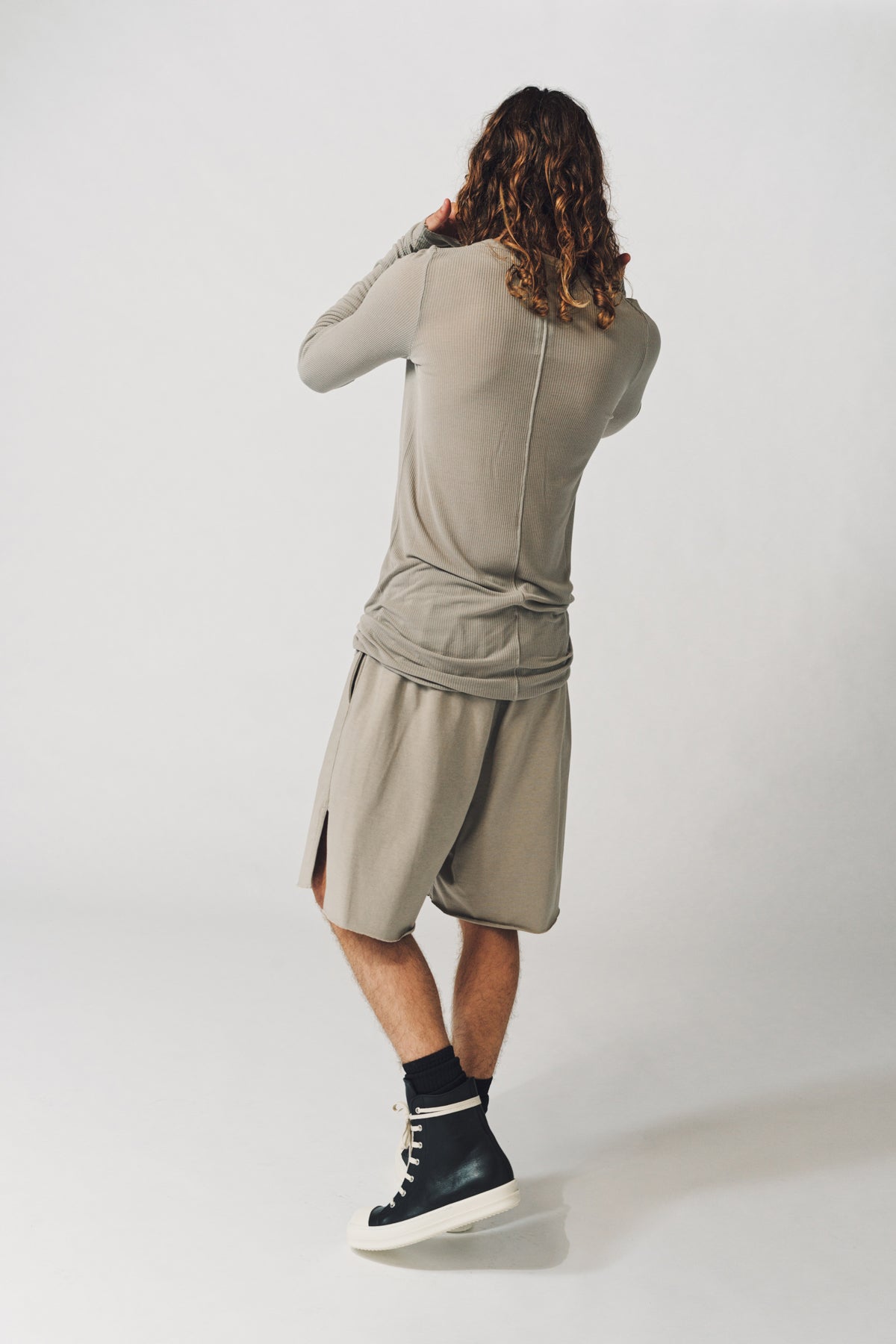 RICK OWENS | RIB LONG SLEEVE TEE