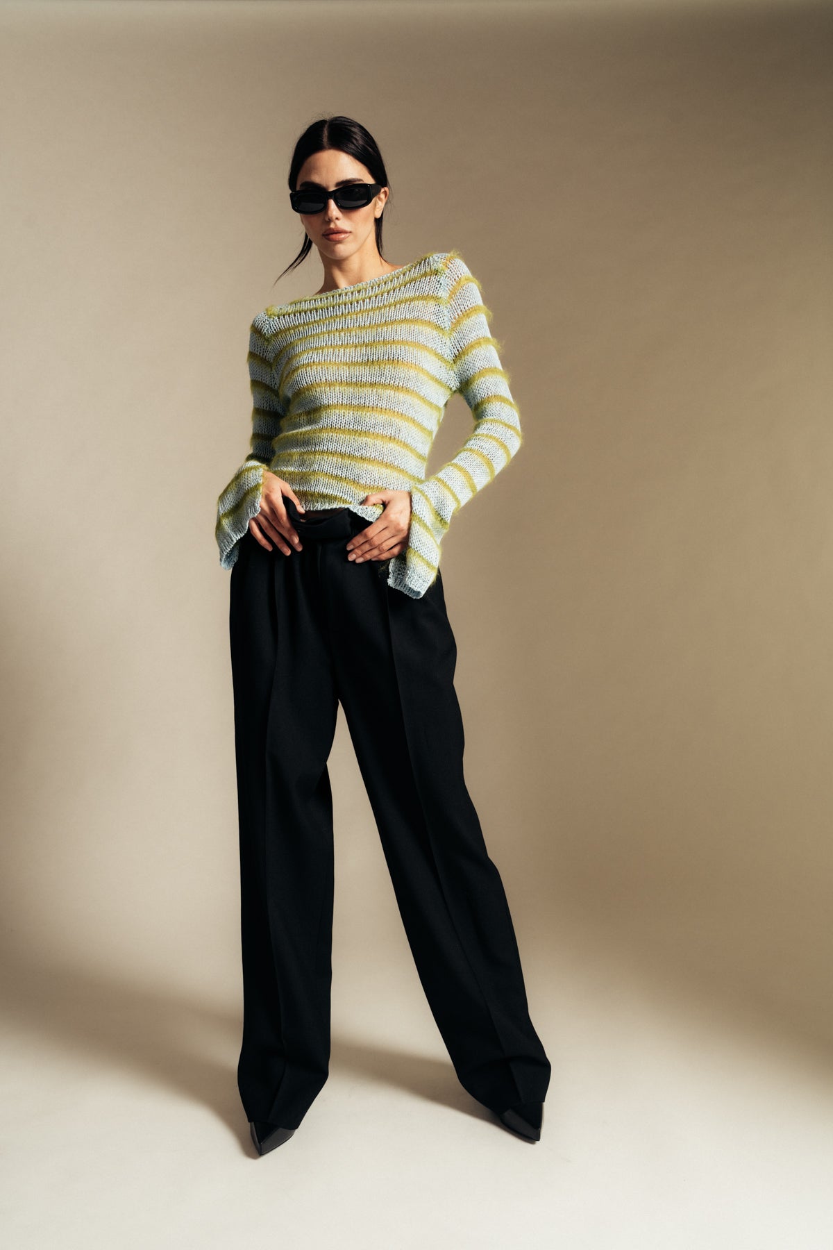 MARNI | STRIPED ROUNDNECK SWEATER - MAXFIELD LA