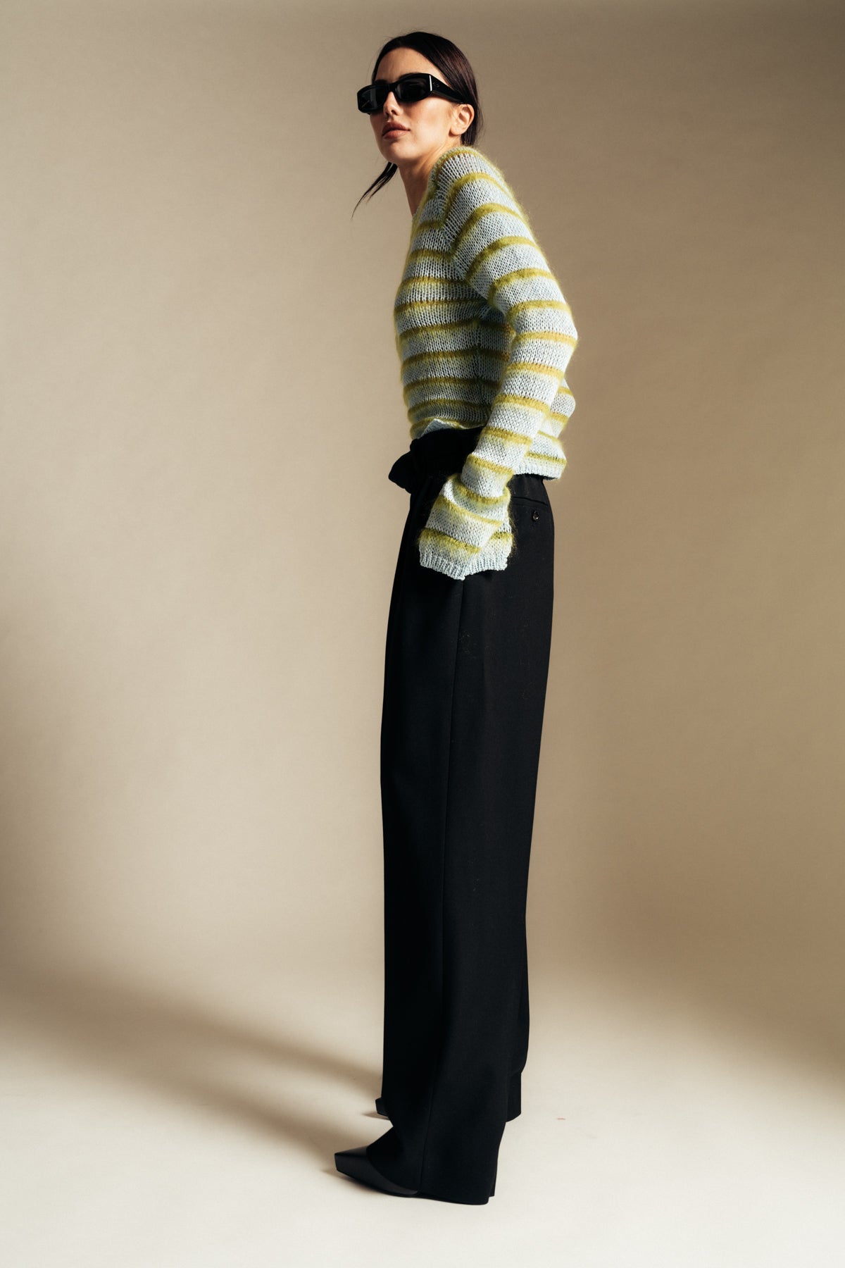 MARNI | STRIPED ROUNDNECK SWEATER - MAXFIELD LA