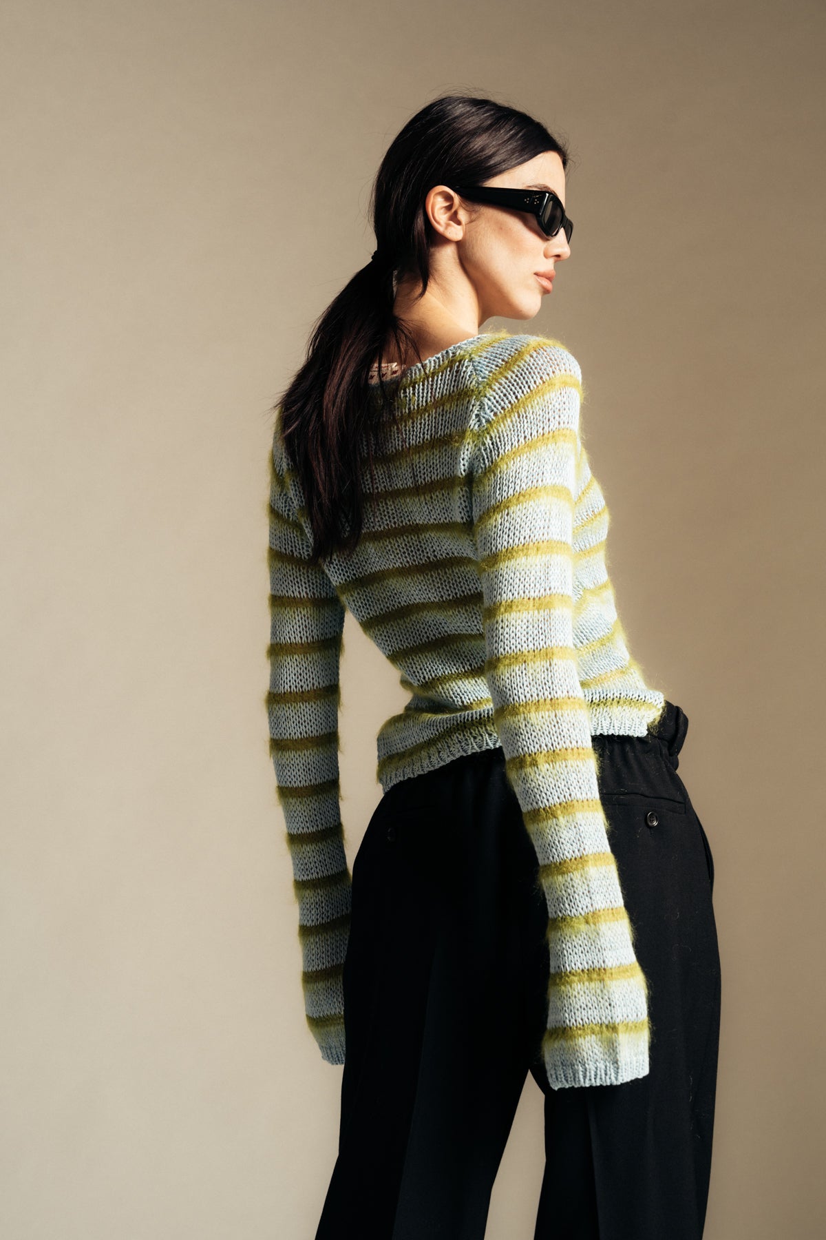 MARNI | STRIPED ROUNDNECK SWEATER - MAXFIELD LA