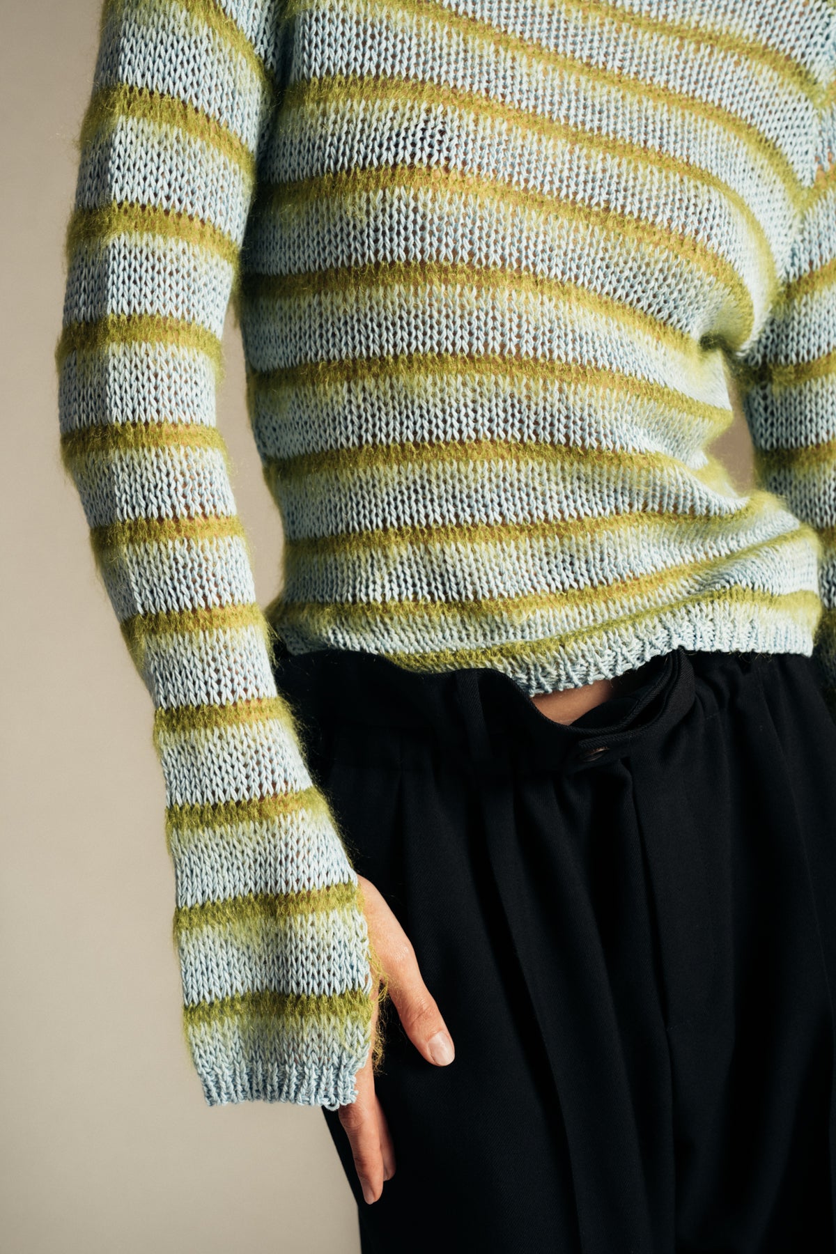 MARNI | STRIPED ROUNDNECK SWEATER - MAXFIELD LA