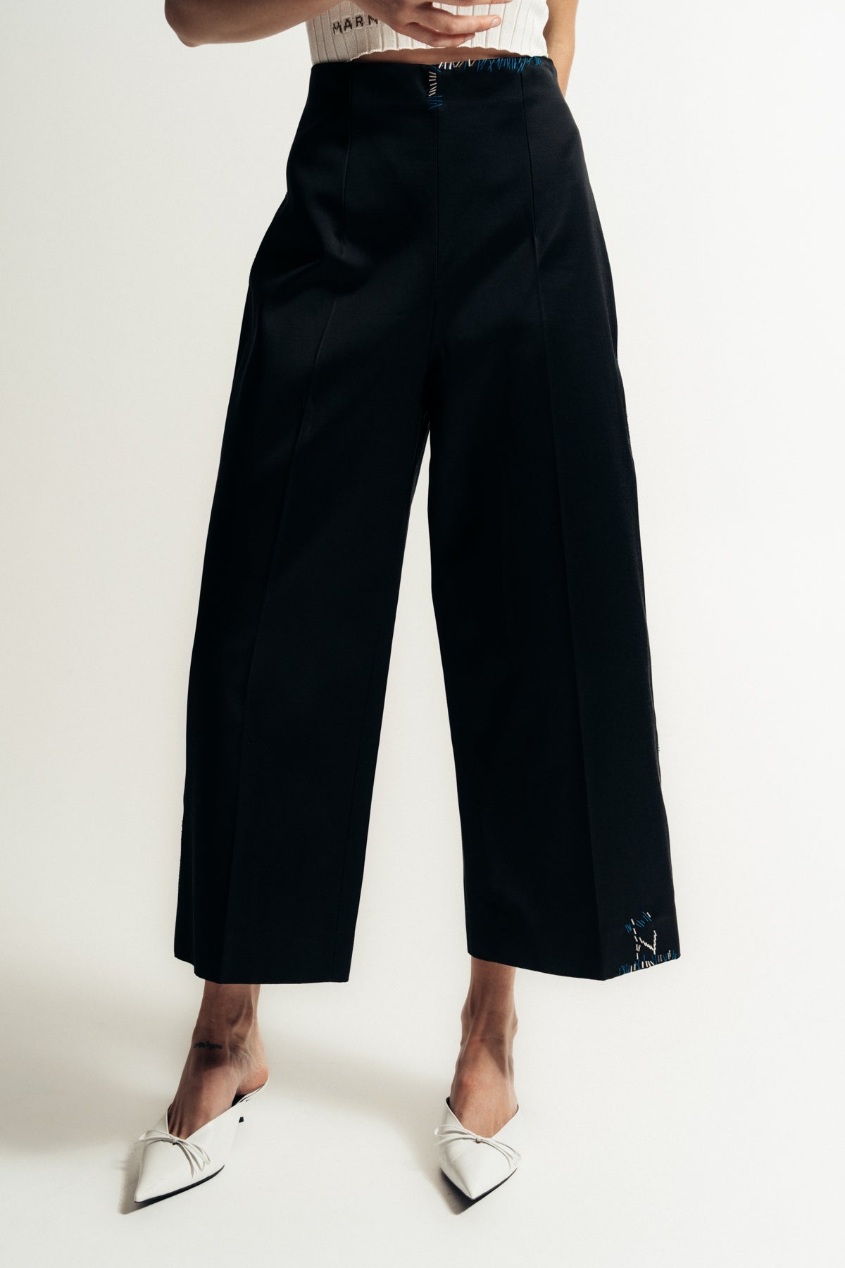 MARNI | DUCHESSE SATIN TROUSERS - MAXFIELD LA