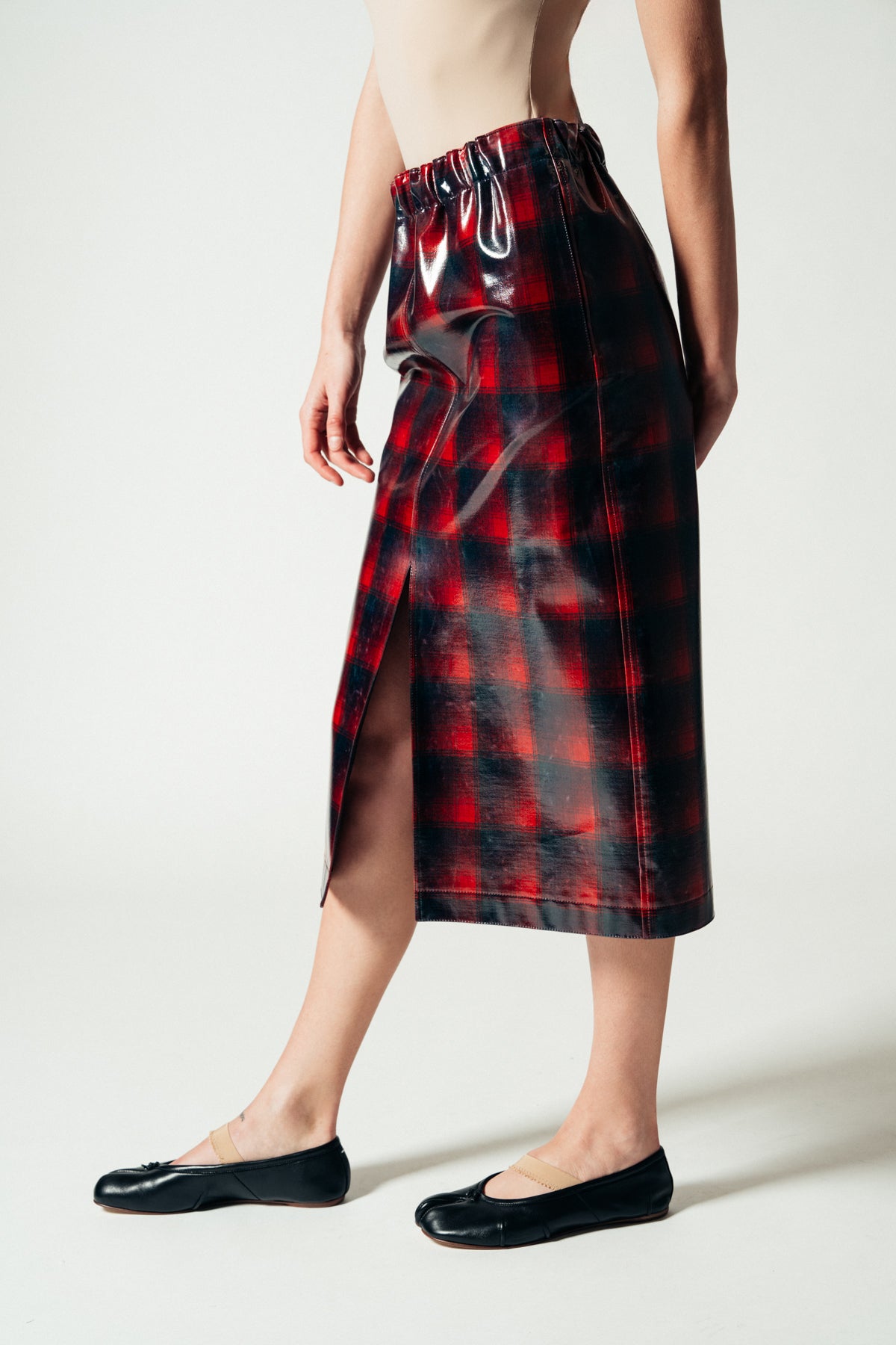 MAISON MARGIELA | PENDLETON COATED WOOL SKIRT - MAXFIELD LA