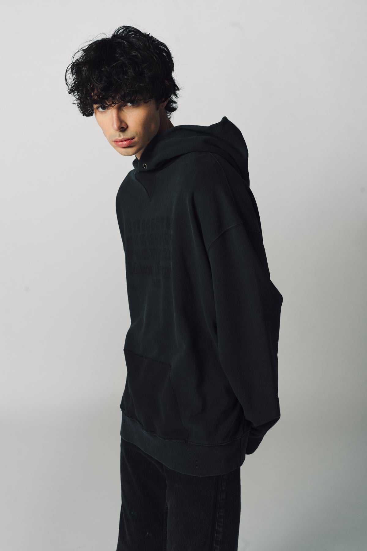 MAISON MARGIELA | REVERSE LOGO HOODED SWEATSHIRT - MAXFIELD LA