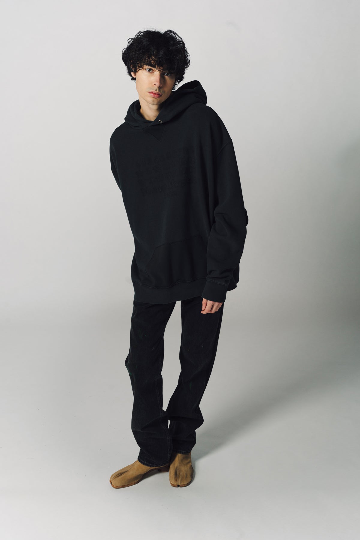 MAISON MARGIELA | REVERSE LOGO HOODED SWEATSHIRT - MAXFIELD LA