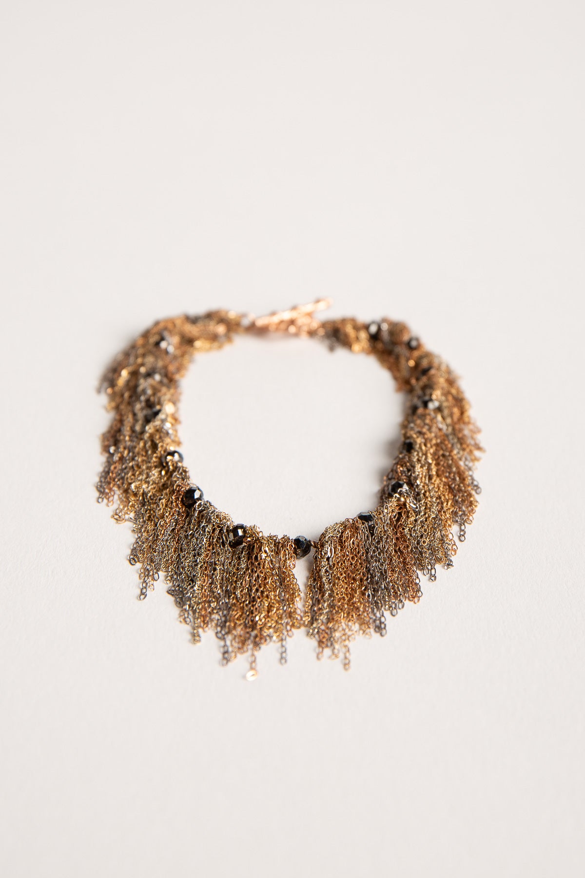 MARTIN BERNSTEIN | GOLD FRINGE BLACK DIAMOND BRACELET