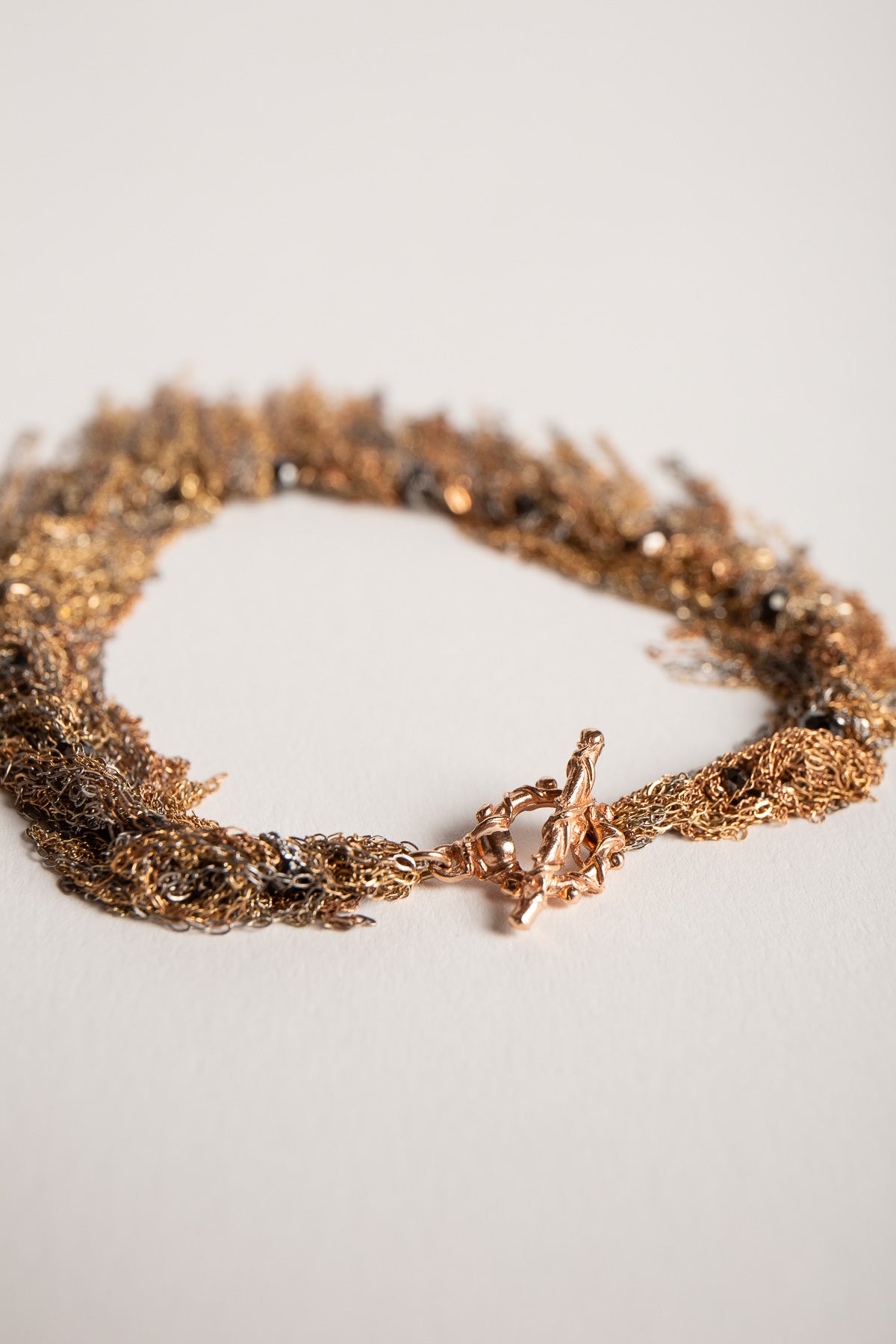 MARTIN BERNSTEIN | GOLD FRINGE BLACK DIAMOND BRACELET - MAXFIELD LA