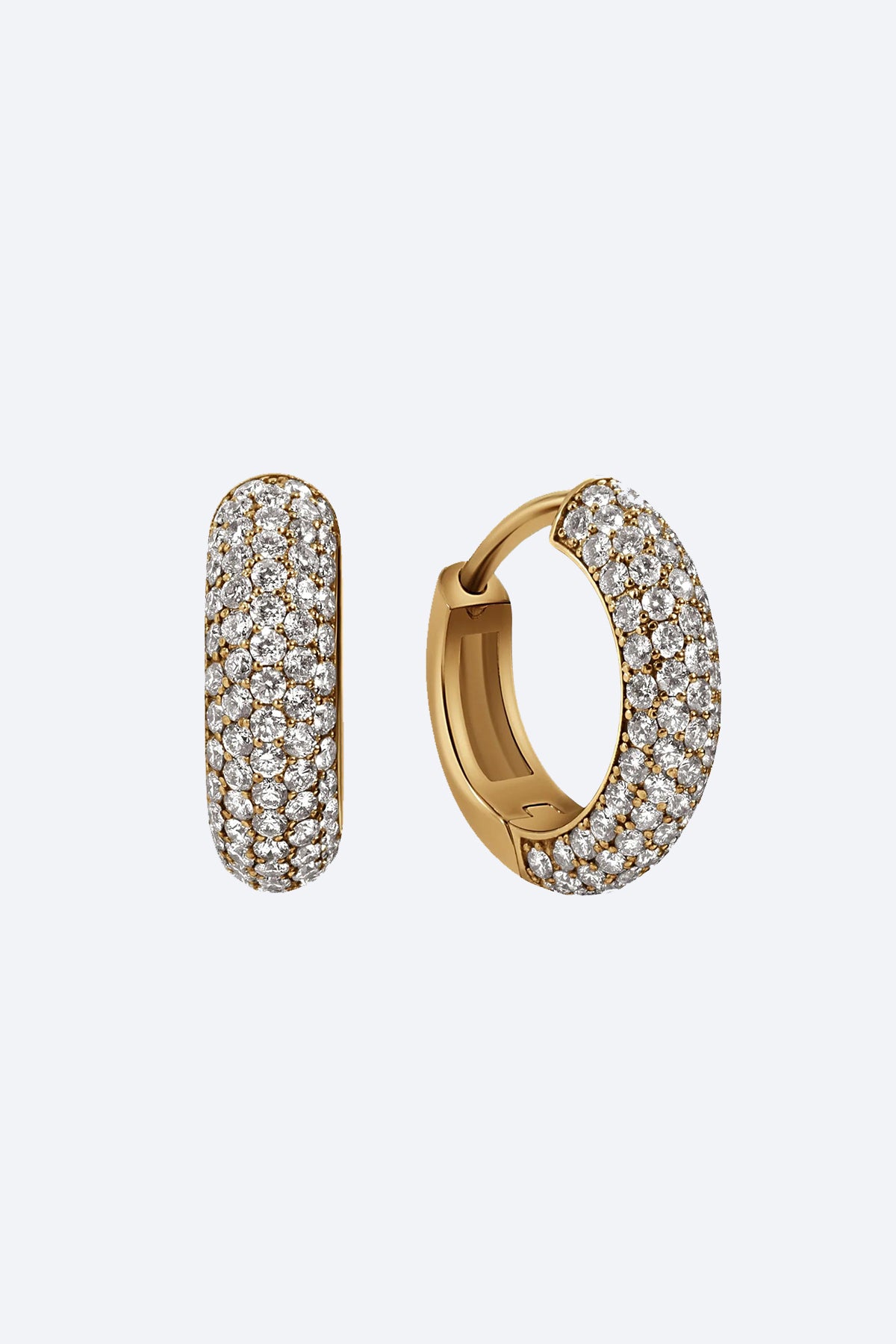 ALEX MOSS | HUGGIE EARRINGS - YELLOW - MAXFIELD LA