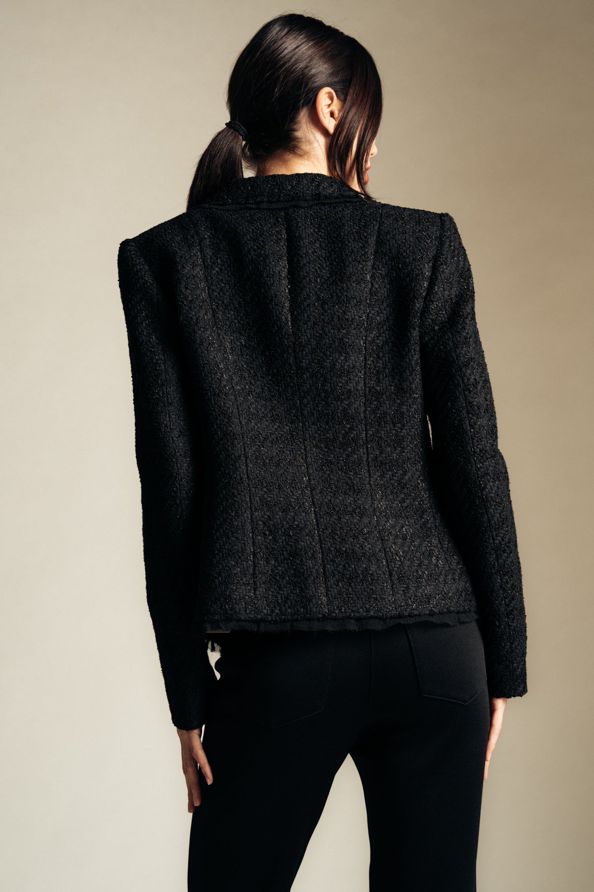 GIVENCHY | HOUNDSTOOTH TWEED JACKET - MAXFIELD LA