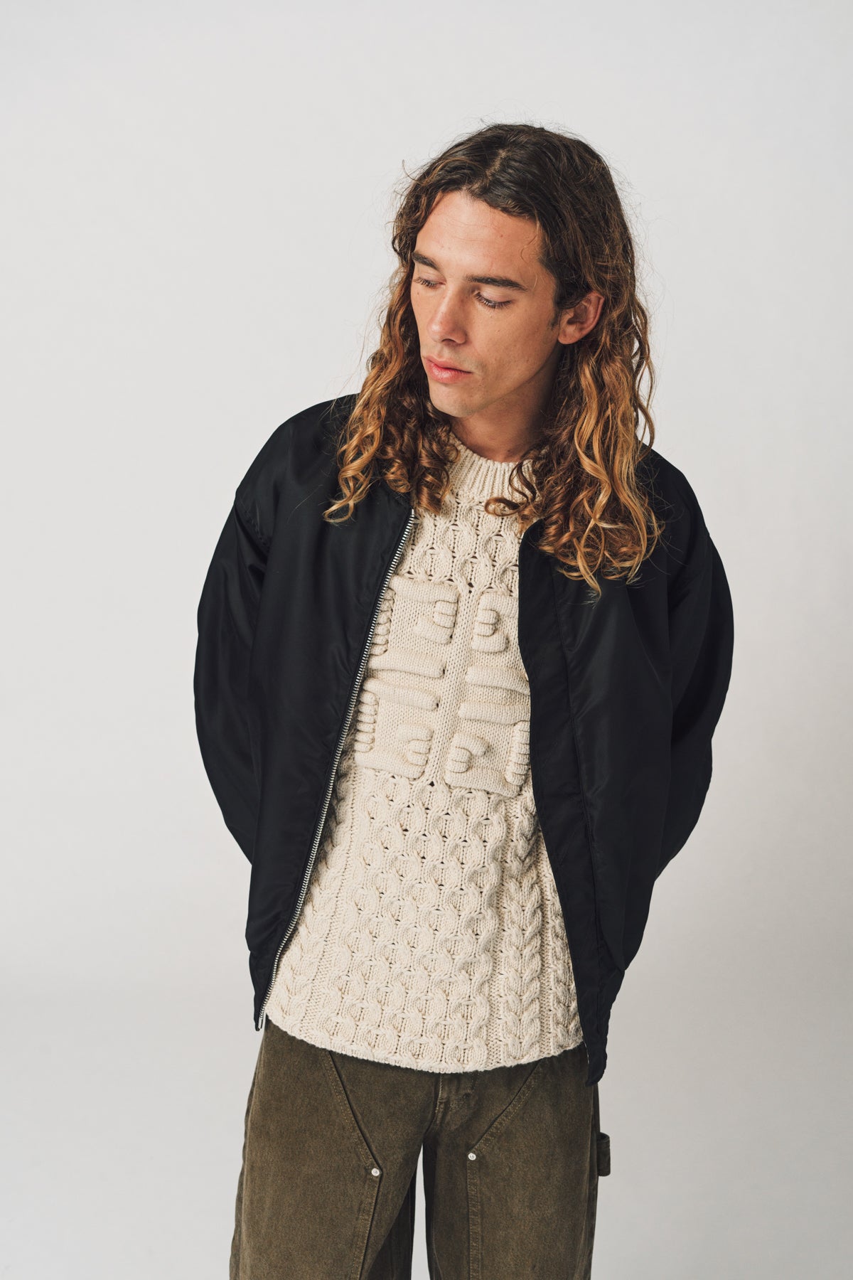 GIVENCHY | REVERSIBLE DENIM BOMBER JACKET - MAXFIELD LA