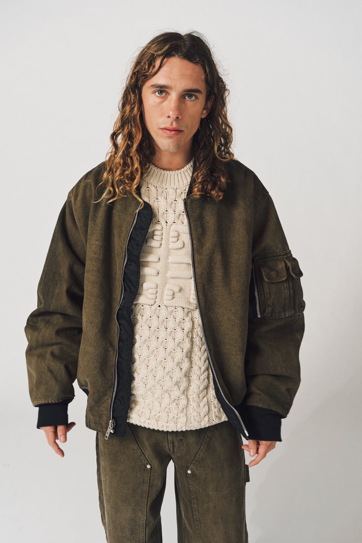 GIVENCHY | REVERSIBLE DENIM BOMBER JACKET - MAXFIELD LA