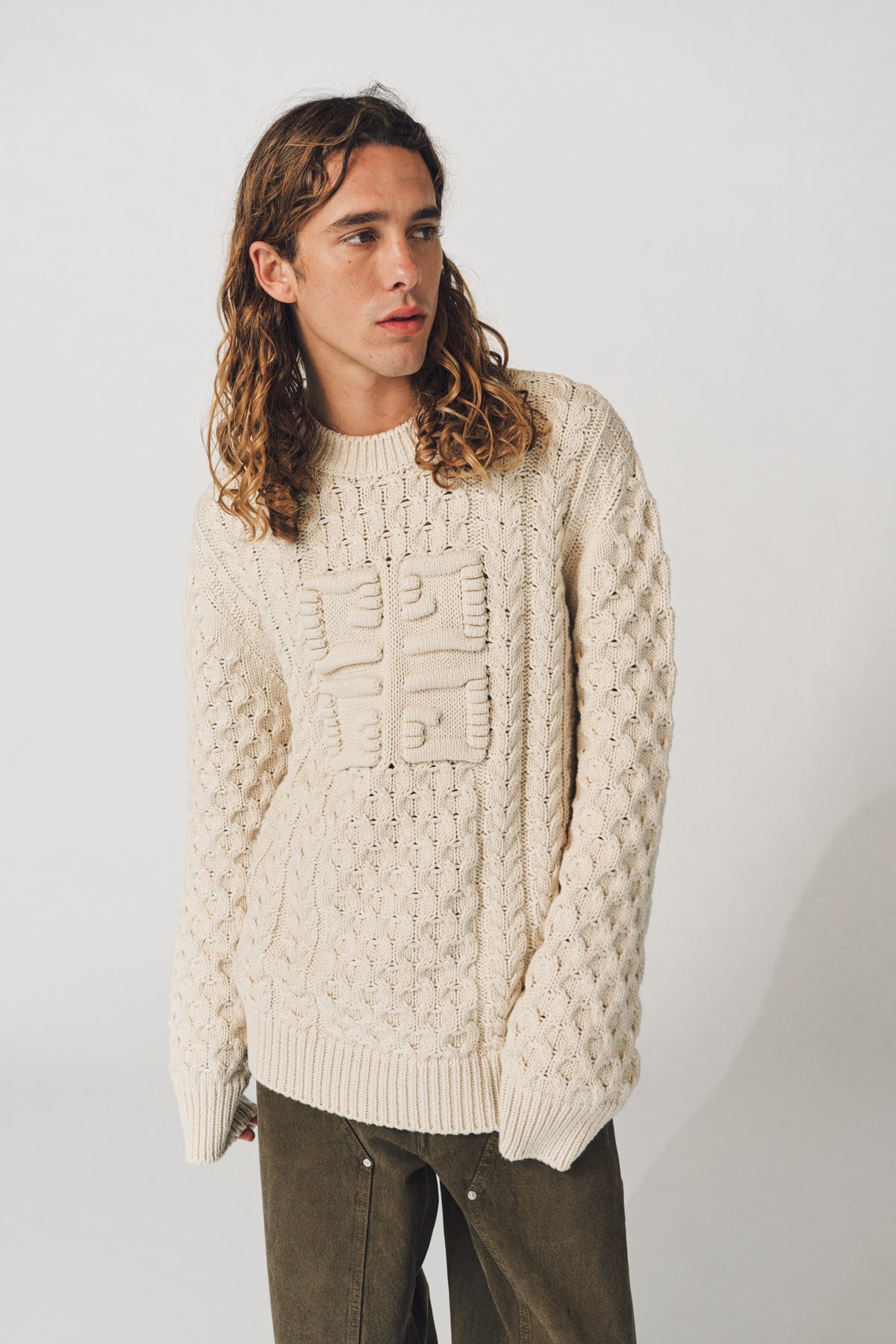GIVENCHY | 4G CABLE-KNIT SWEATER - MAXFIELD LA
