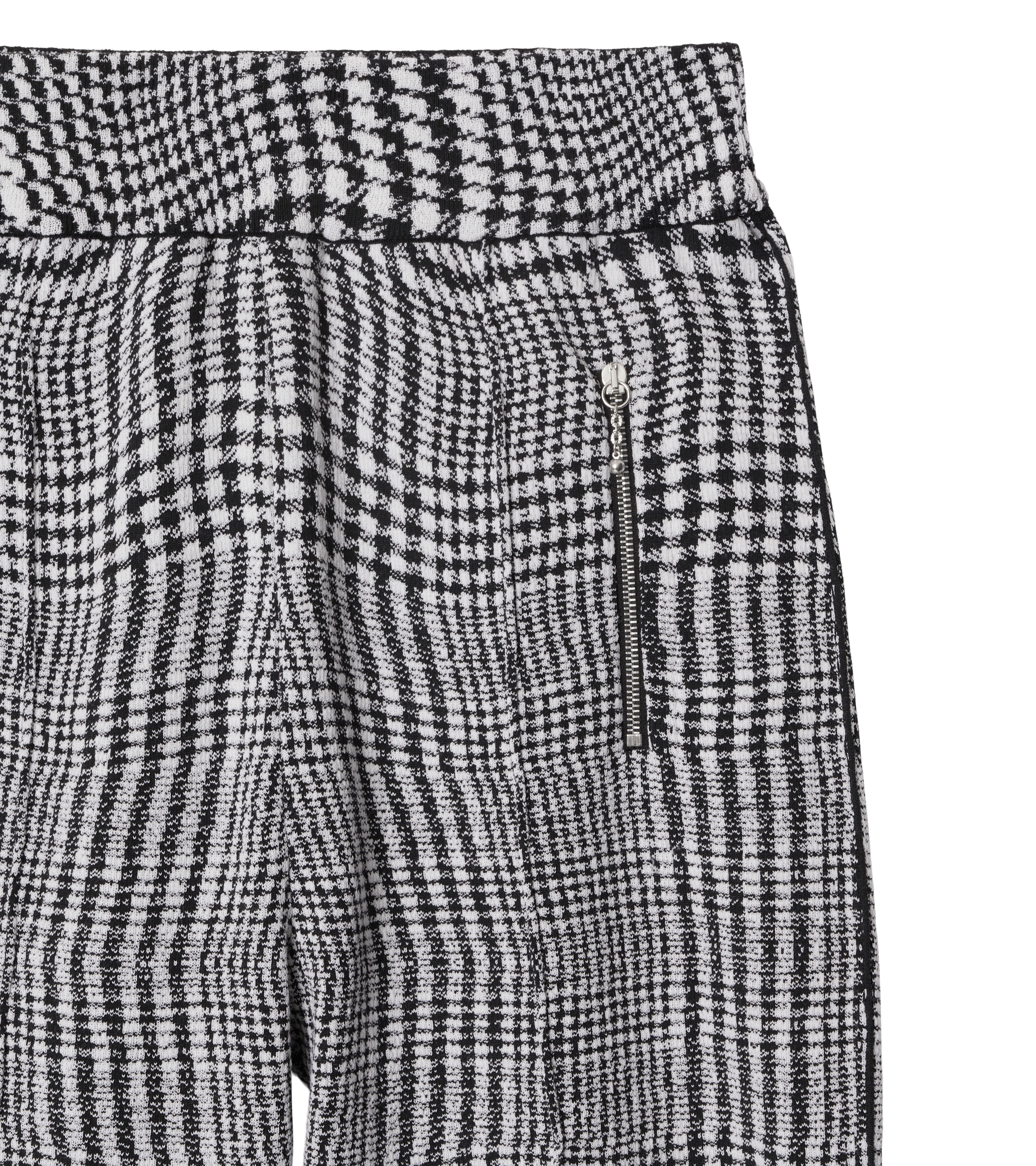 BURBERRY | WARPED HOUNDSTOOTH WOOL BLEND TROUSERS