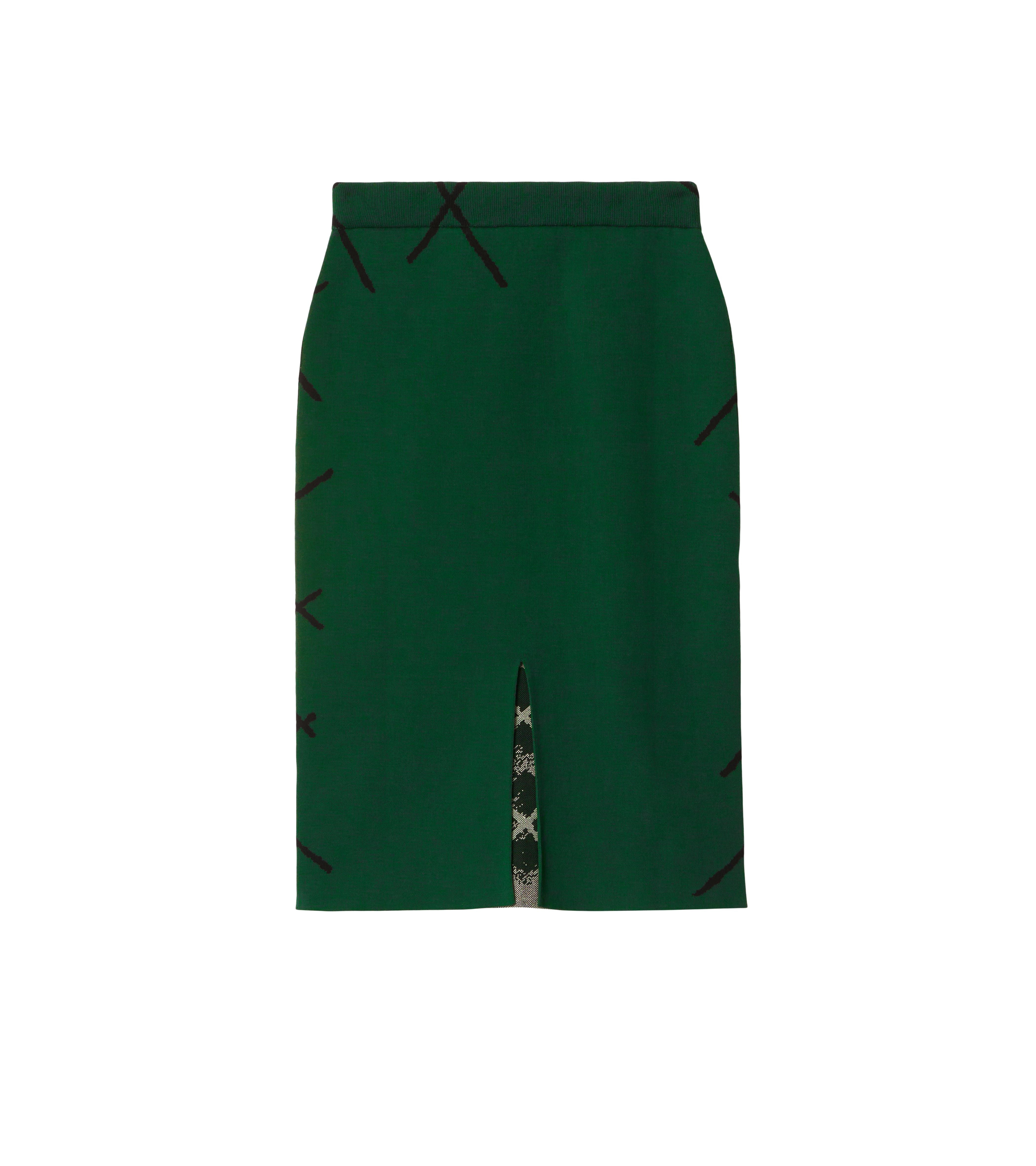 BURBERRY | ARGYLE COTTON SKIRT
