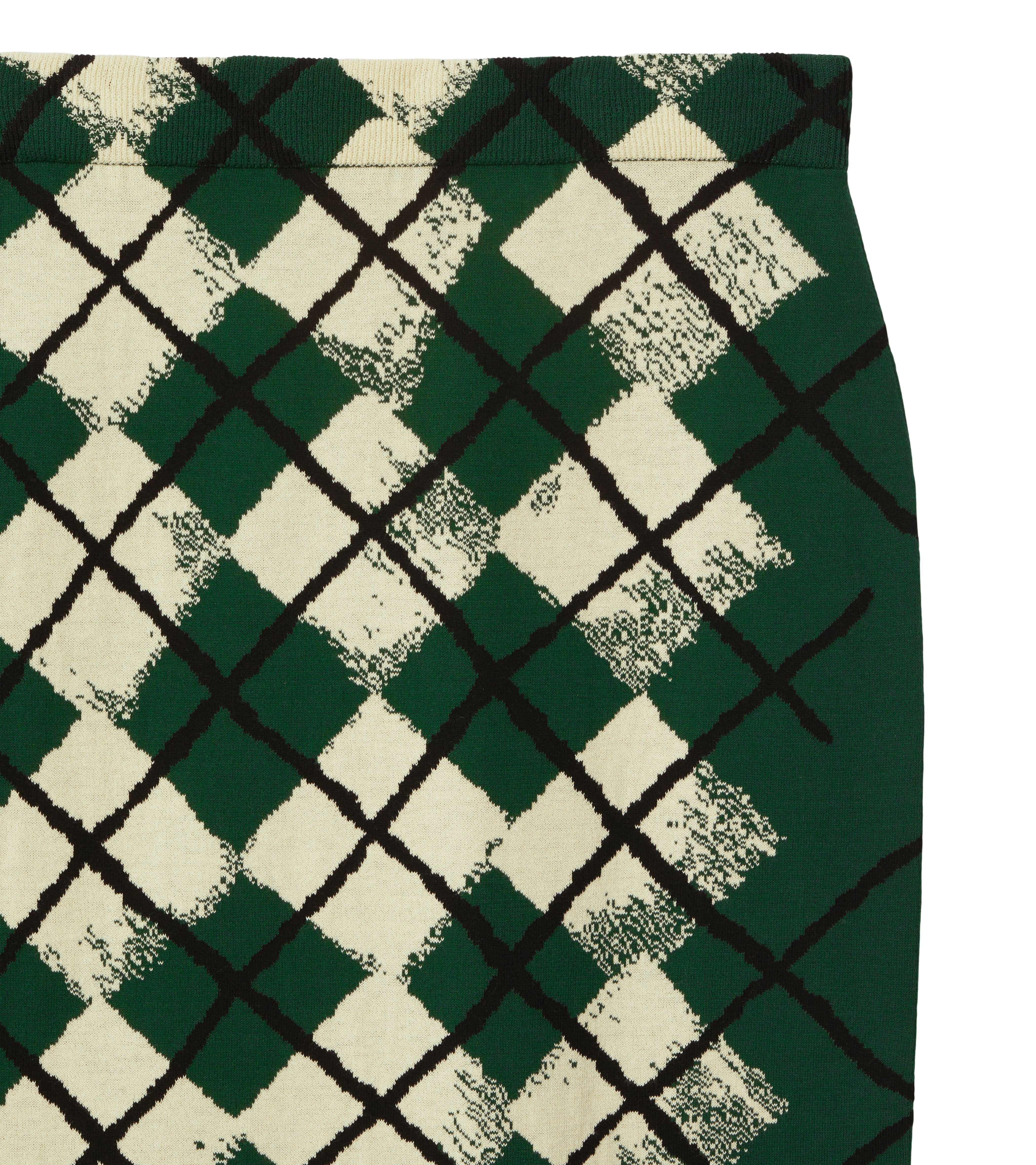 BURBERRY | ARGYLE COTTON SKIRT