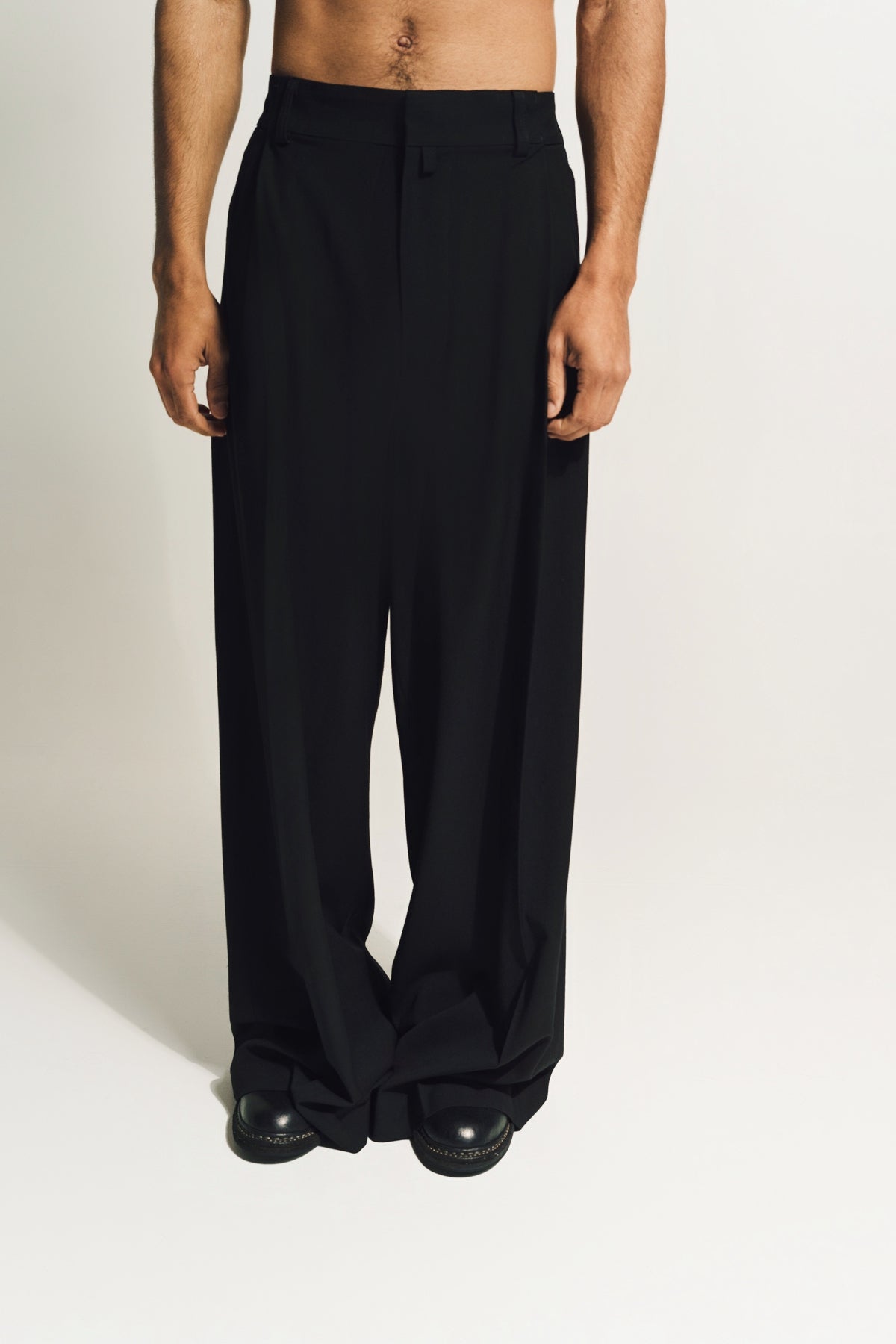 DRIES VAN NOTEN | WIDE PLEATED PANTS - MAXFIELD LA
