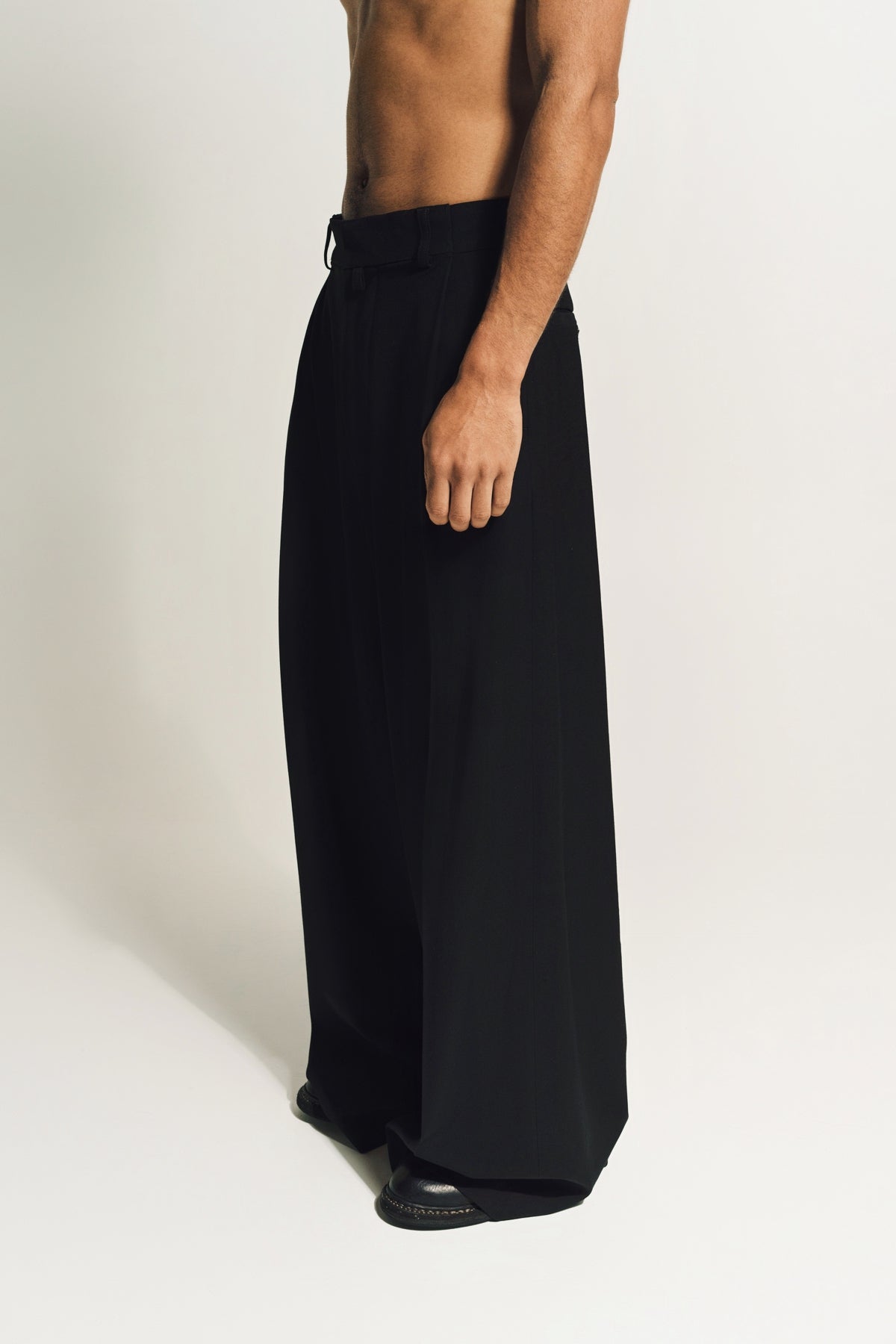 DRIES VAN NOTEN | WIDE PLEATED PANTS - MAXFIELD LA