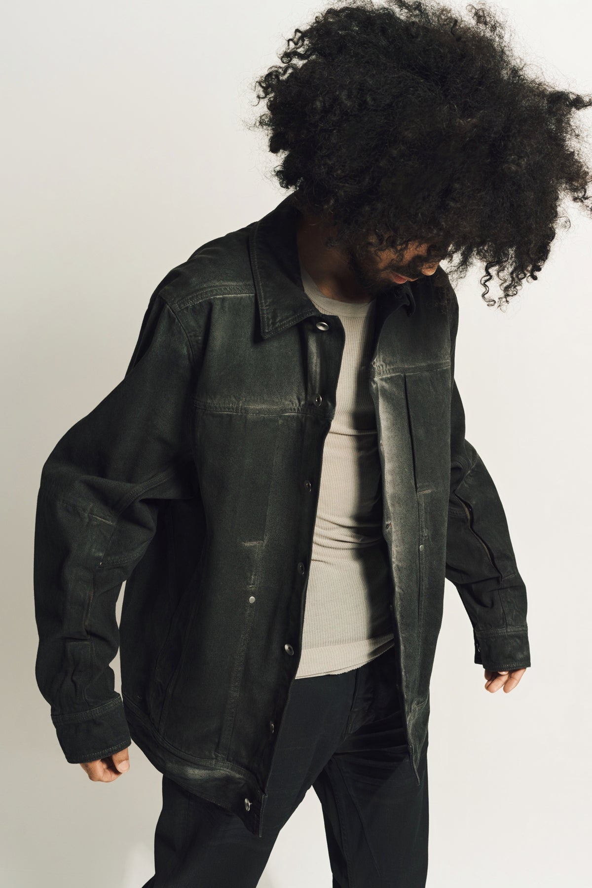 RICK OWENS | LIDO DENIM WORKER JACKET - MAXFIELD LA