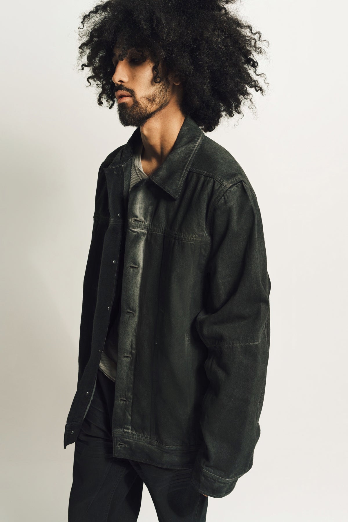 RICK OWENS | LIDO DENIM WORKER JACKET - MAXFIELD LA
