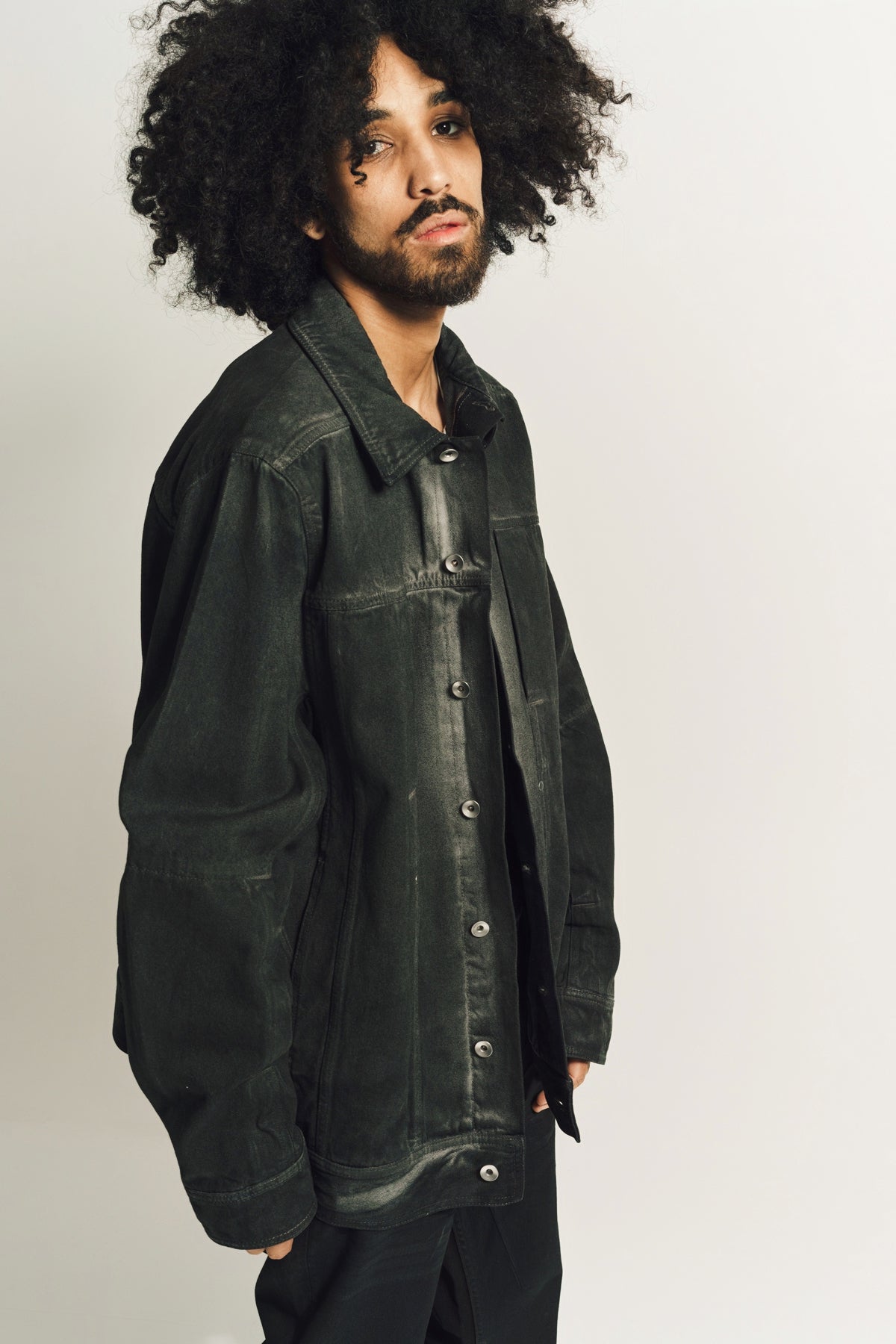 RICK OWENS | LIDO DENIM WORKER JACKET - MAXFIELD LA