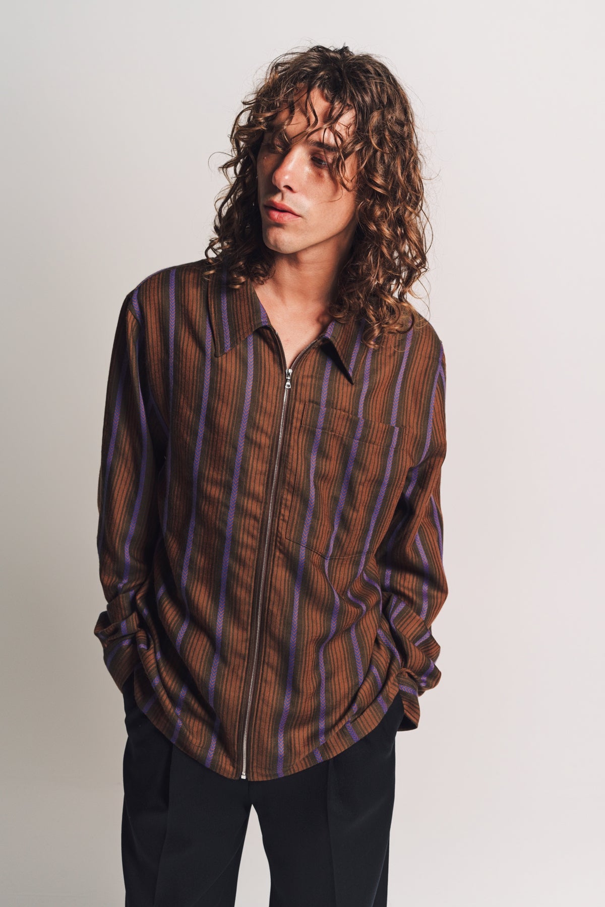 WALES BONNER | CHORUS ZIP SHIRT - MAXFIELD LA