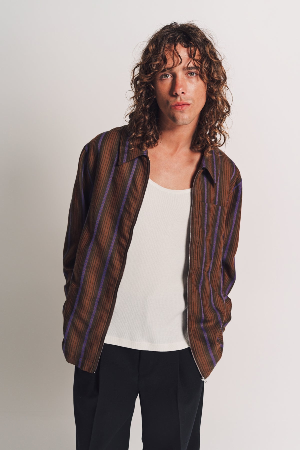 WALES BONNER | CHORUS ZIP SHIRT - MAXFIELD LA