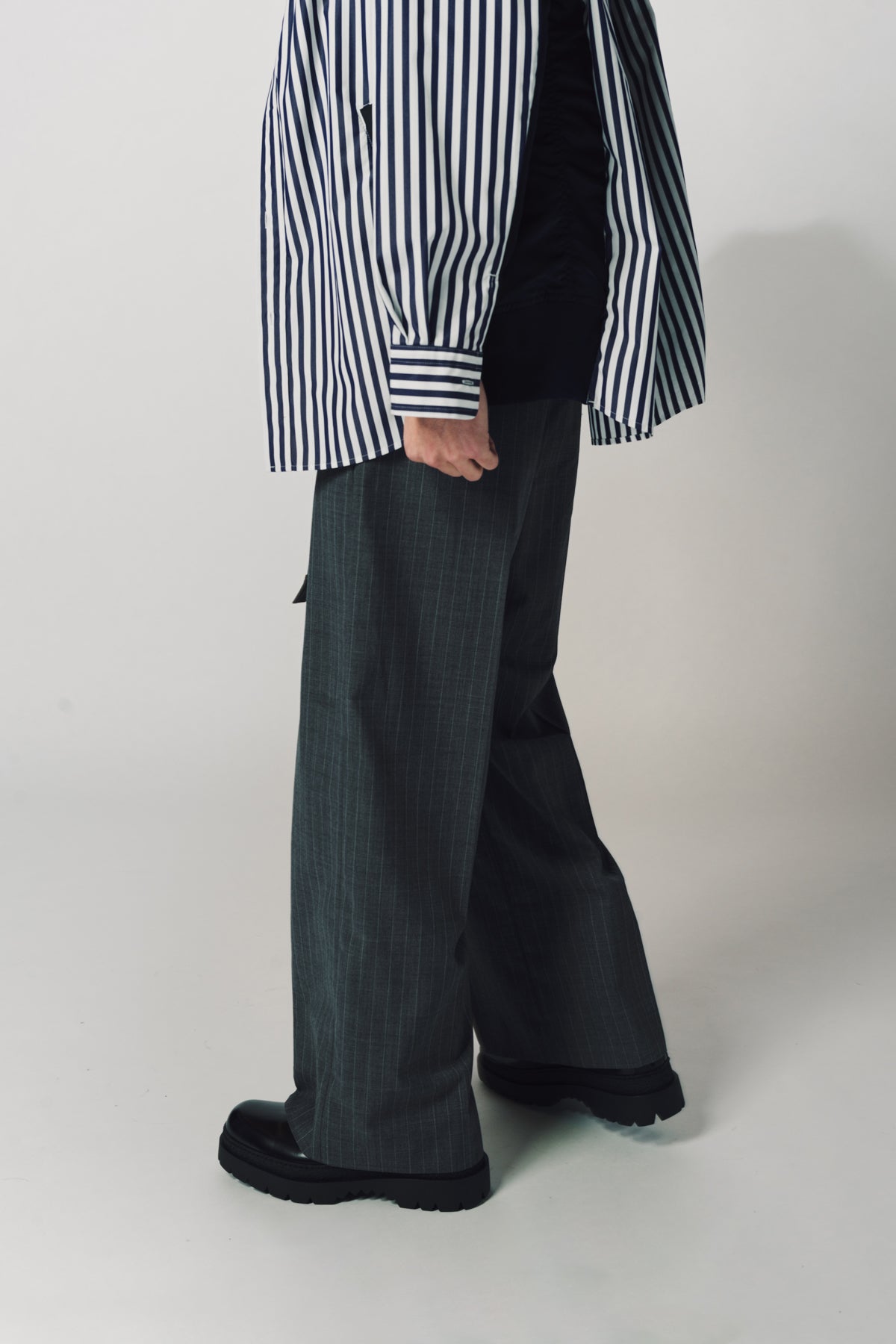 SACAI | CHALK STRIPE PANTS - MAXFIELD LA