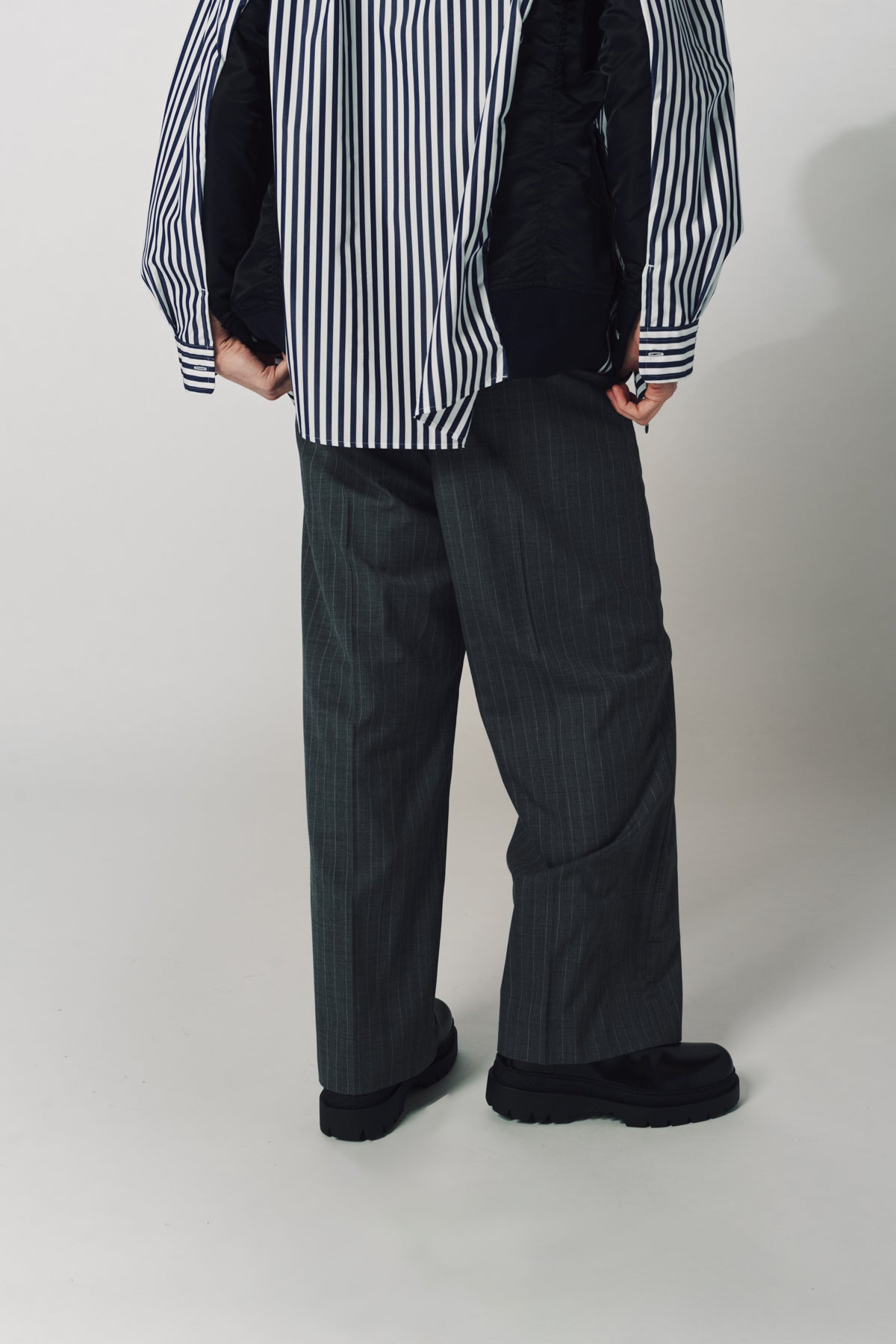 SACAI | CHALK STRIPE PANTS - MAXFIELD LA