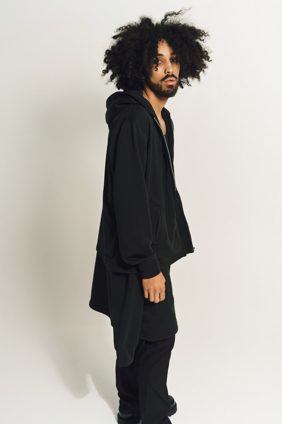 COMME DES GARCONS HOMME PLUS | DOUBLE LAYERED HOODIE