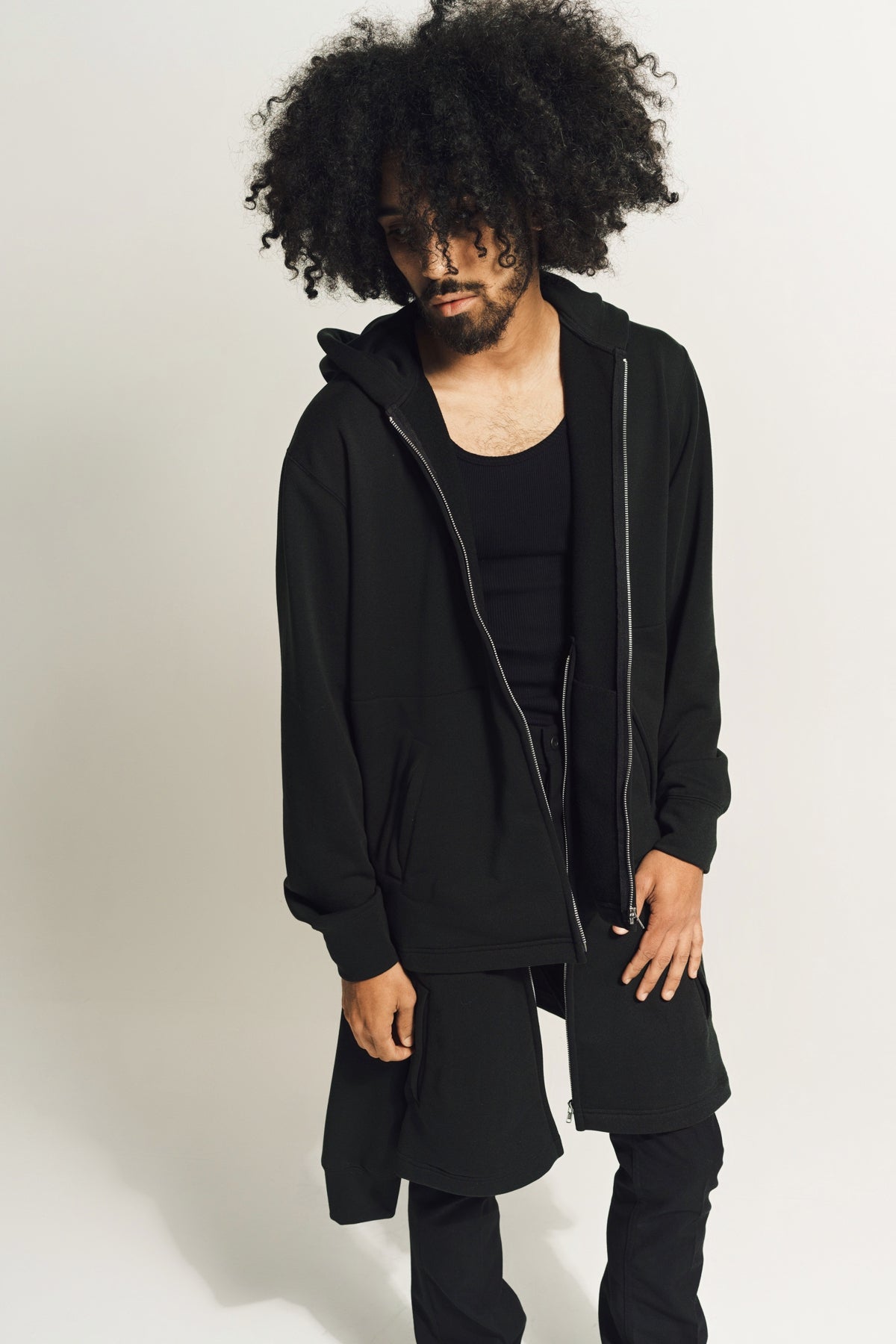 COMME DES GARCONS HOMME PLUS | DOUBLE LAYERED HOODIE