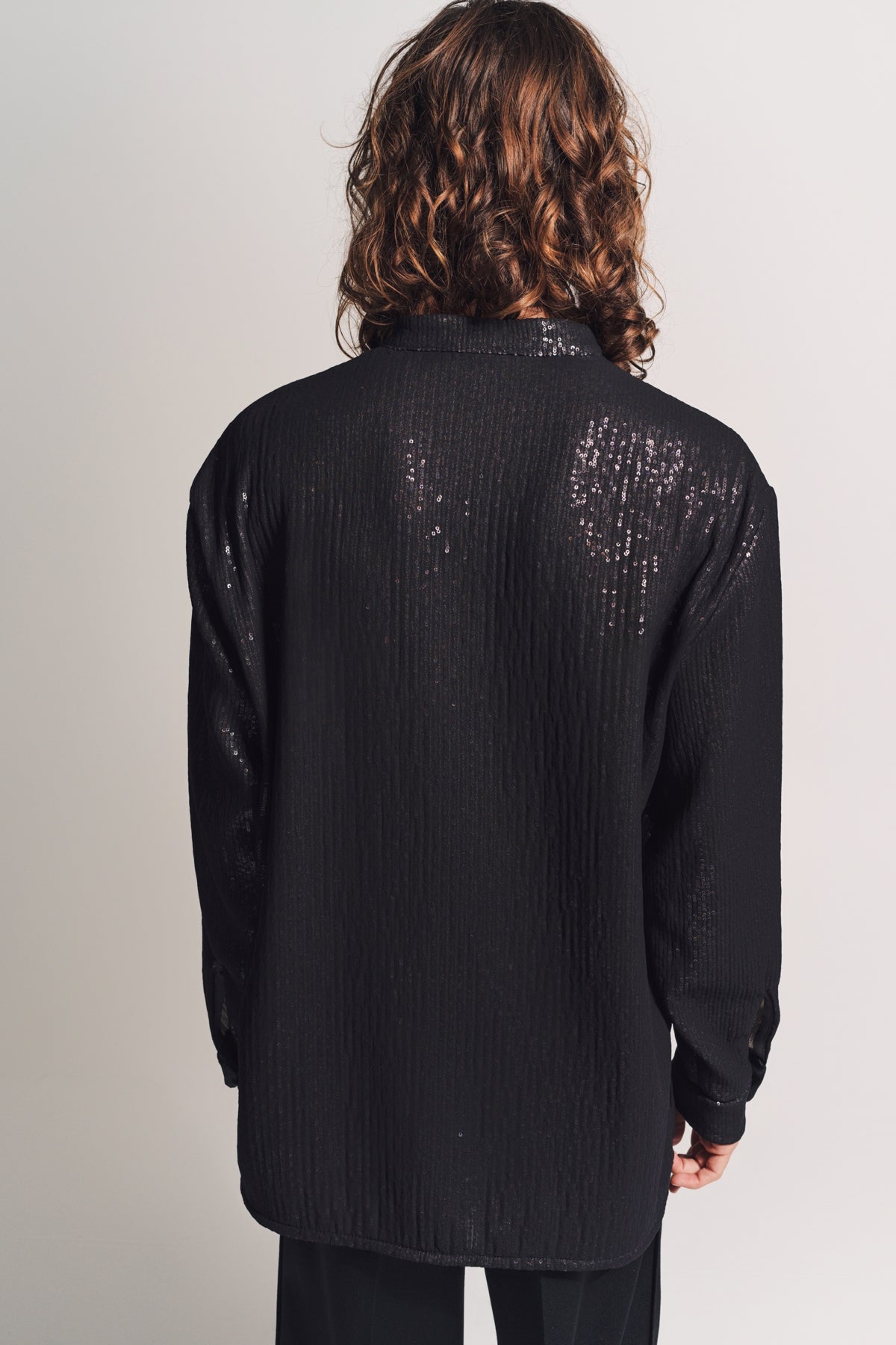AMIRI | LONG SLEEVE SEQUINED SHIRT - MAXFIELD LA