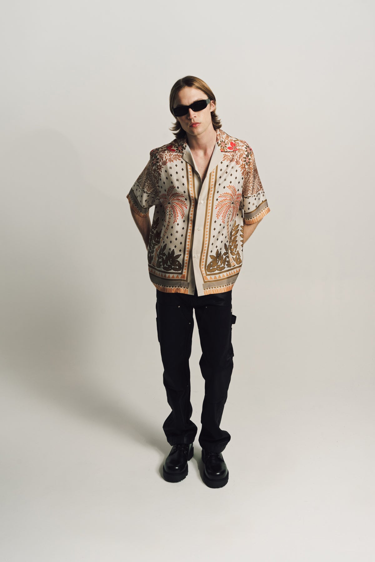 AMIRI | PALM TREE BOWLING SHIRT - MAXFIELD LA