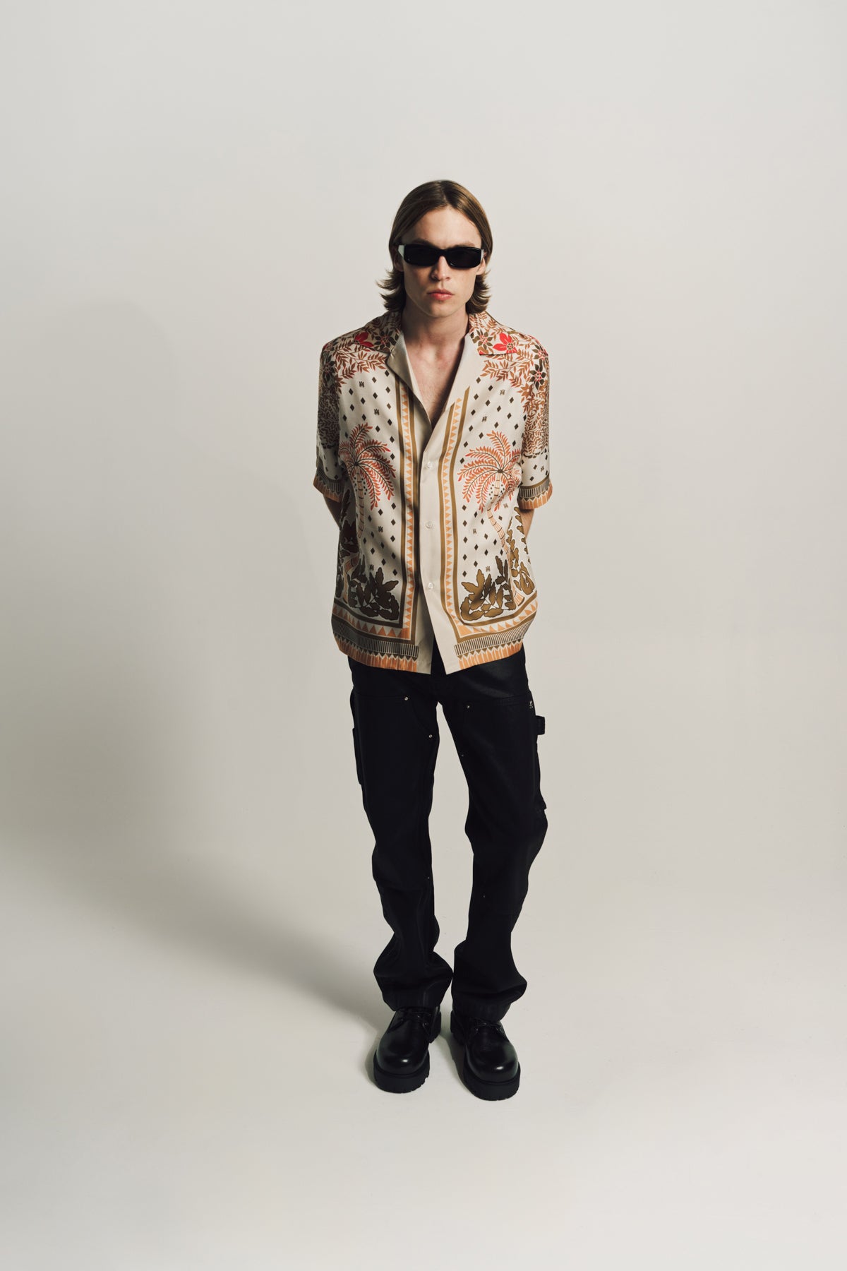AMIRI | PALM TREE BOWLING SHIRT - MAXFIELD LA