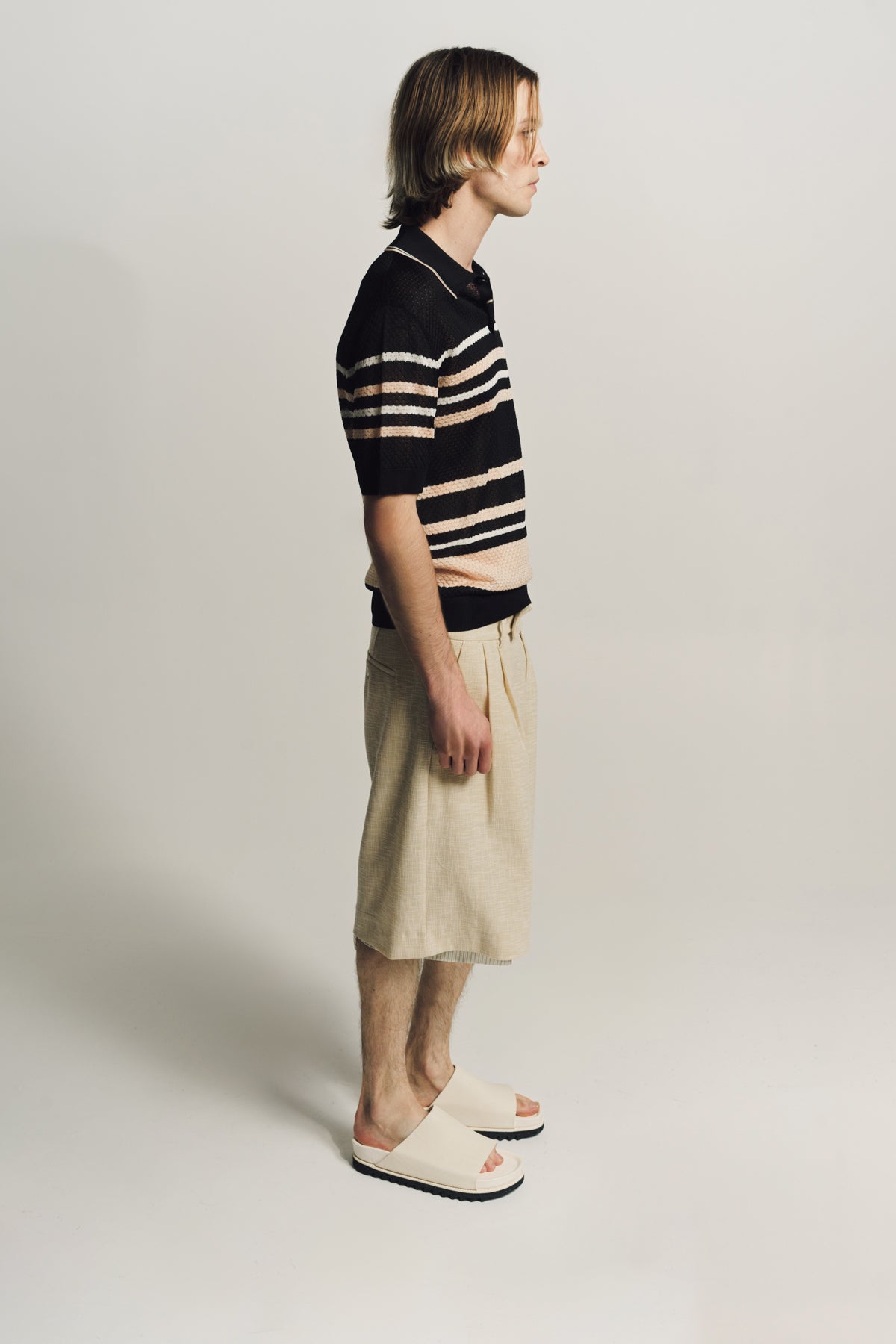 AMIRI | CROSS HATCH SKATER SHORTS - MAXFIELD LA