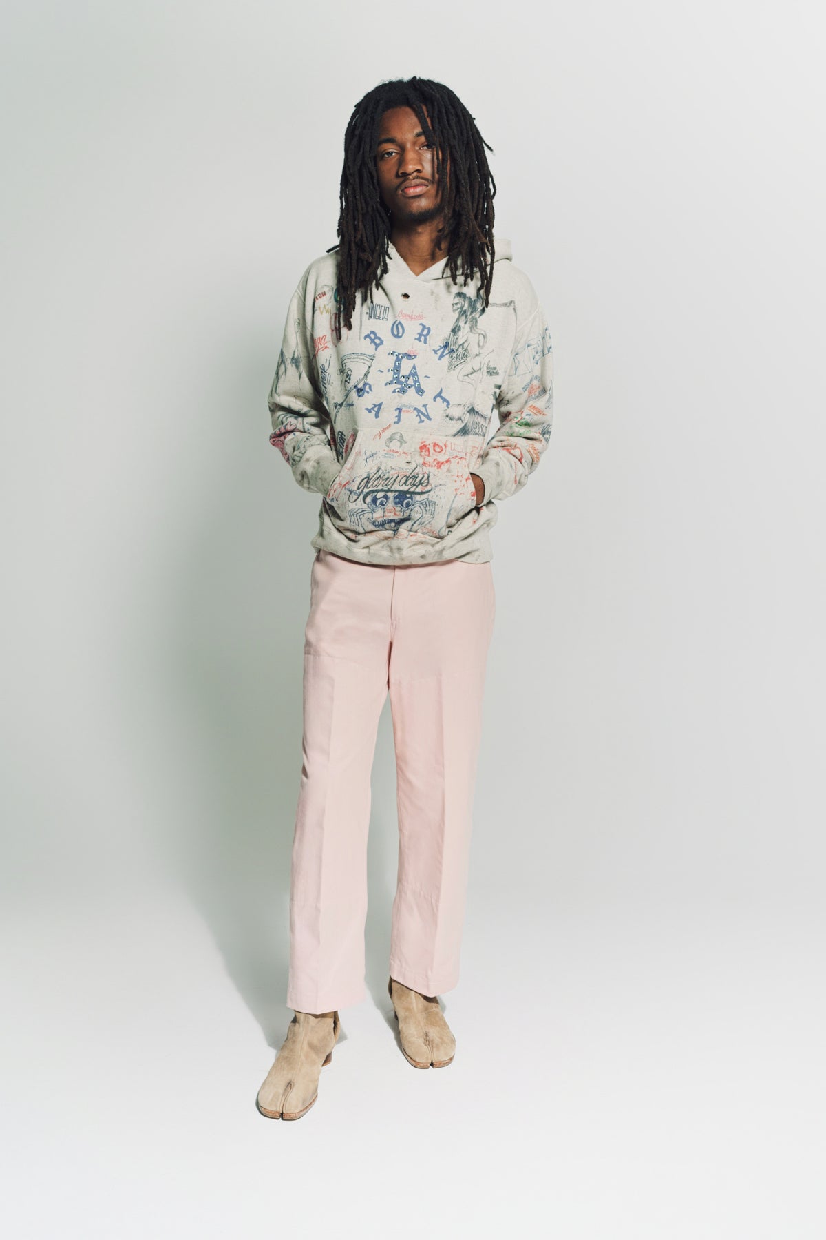 SAINT MICHAEL | WIDE CHINO PANTS - MAXFIELD LA