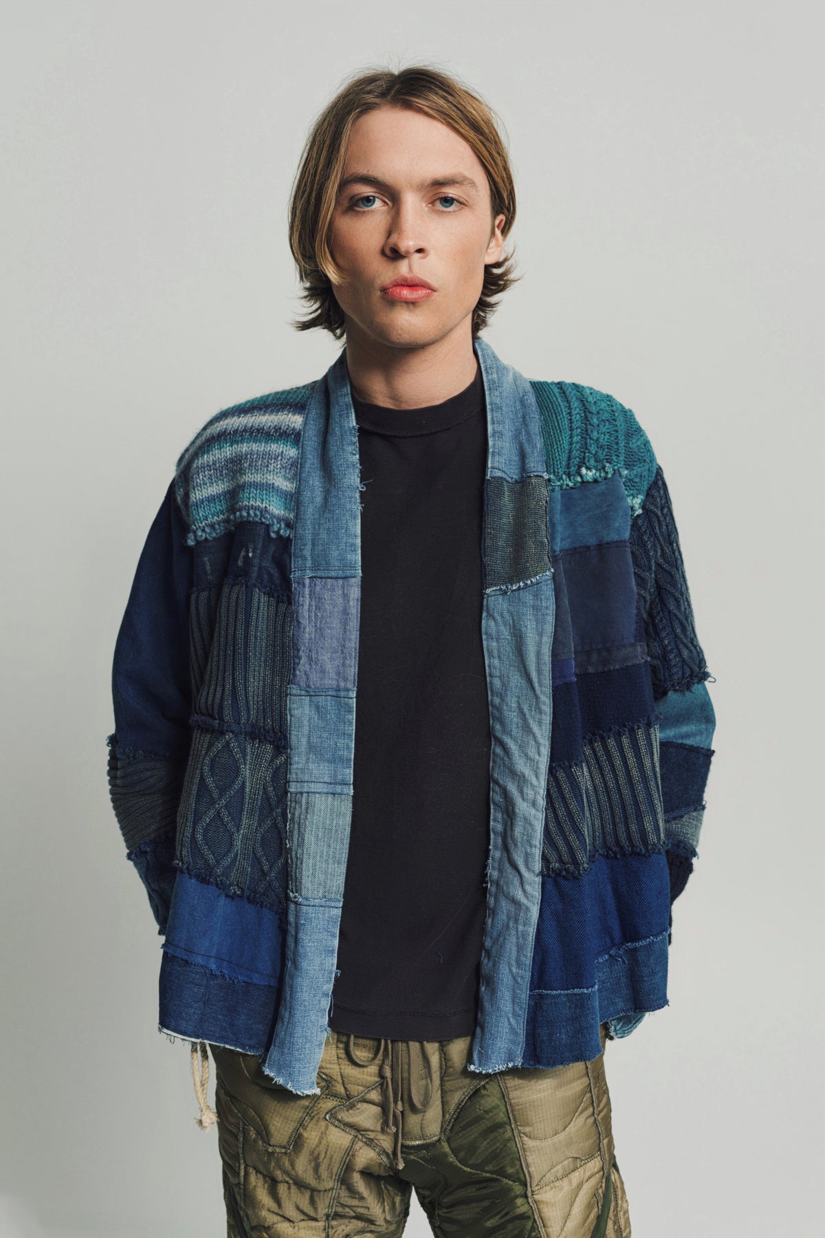GREG LAUREN | MIXED BLUES CROPPED GL1 - MAXFIELD LA
