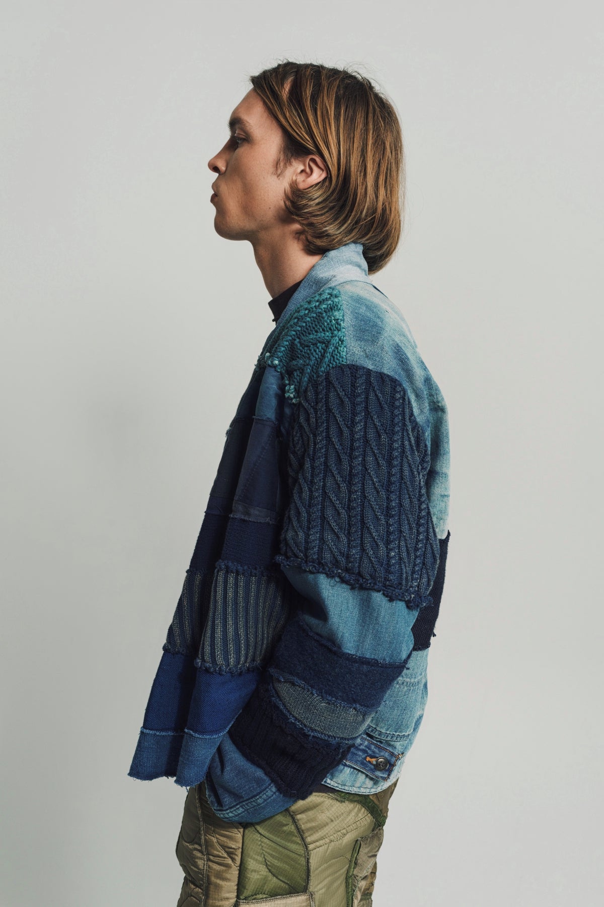 GREG LAUREN | MIXED BLUES CROPPED GL1 - MAXFIELD LA