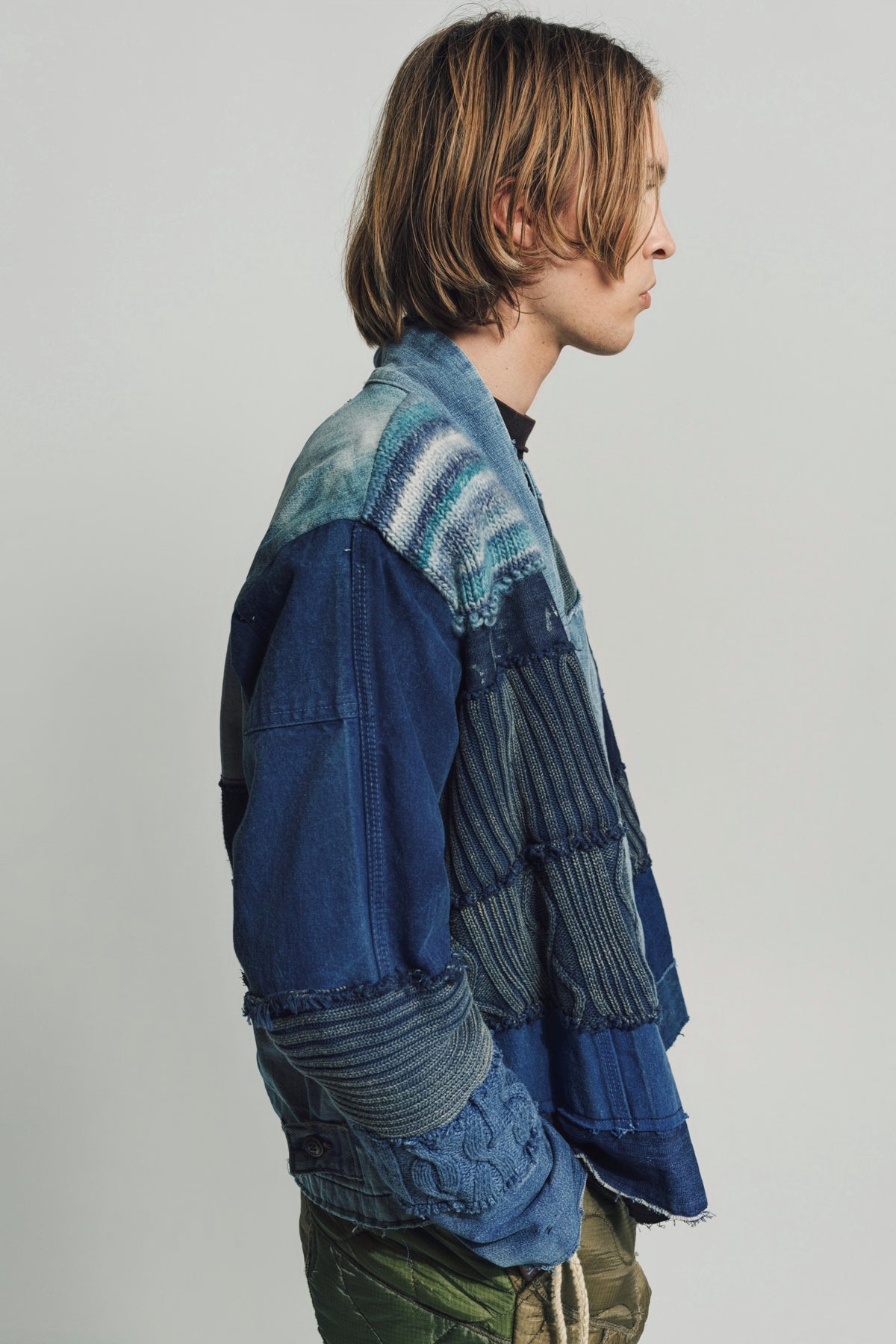 GREG LAUREN | MIXED BLUES CROPPED GL1 - MAXFIELD LA
