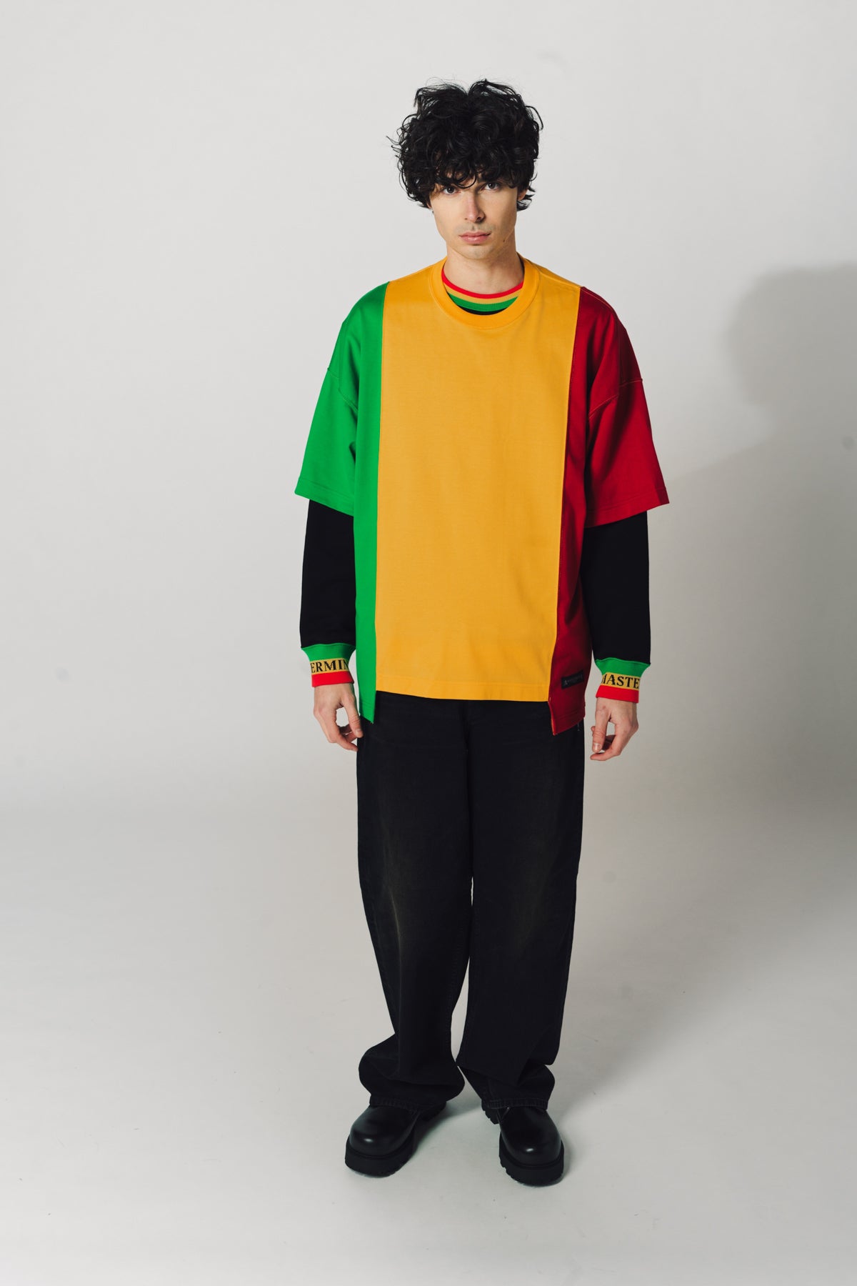 MASTERMIND | RASTA PATCHWORK PONCHO - MAXFIELD LA
