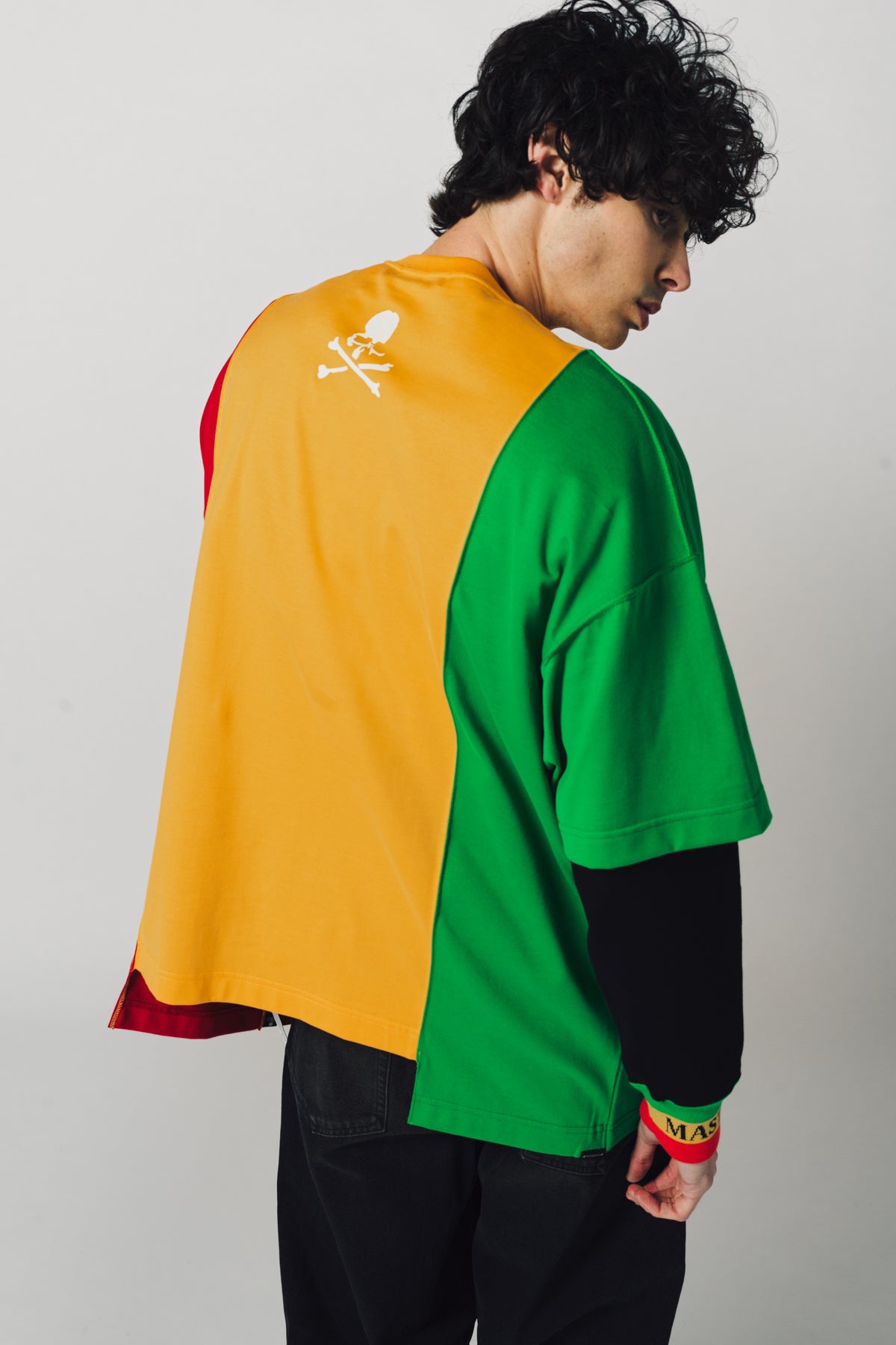 MASTERMIND | RASTA PATCHWORK PONCHO - MAXFIELD LA