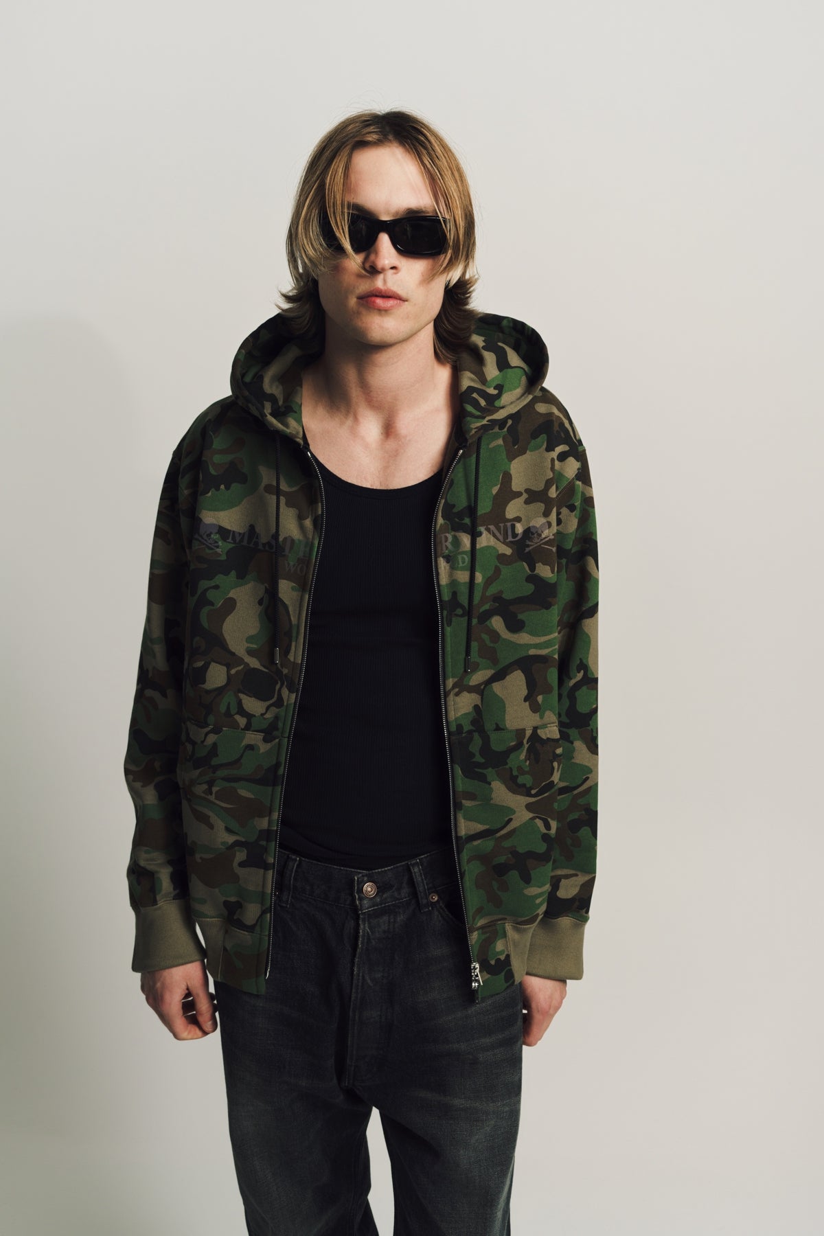 MASTERMIND | CAMO ZIP-UP HOODIE - MAXFIELD LA