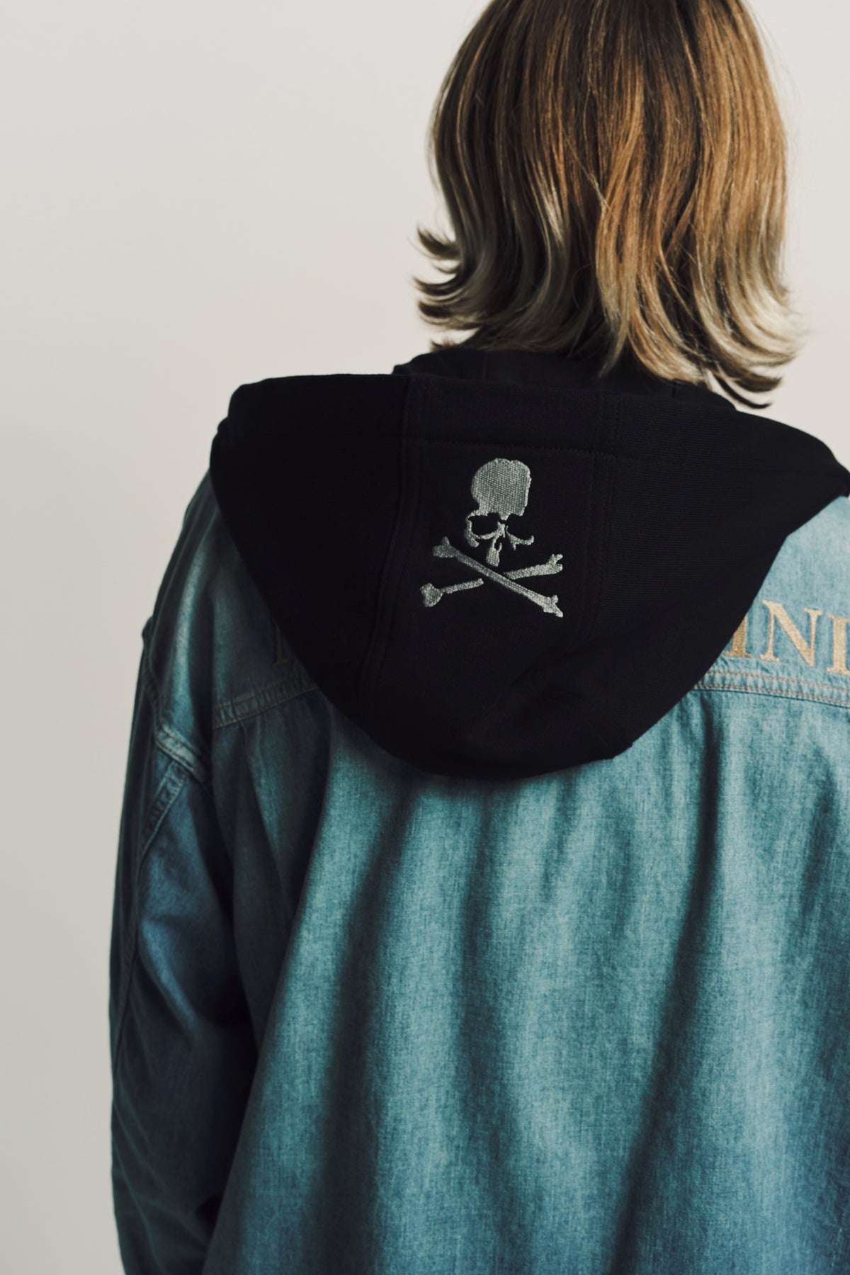 MASTERMIND | 2ND LONG SLEEVE HOODED DENIM SHIRT - MAXFIELD LA