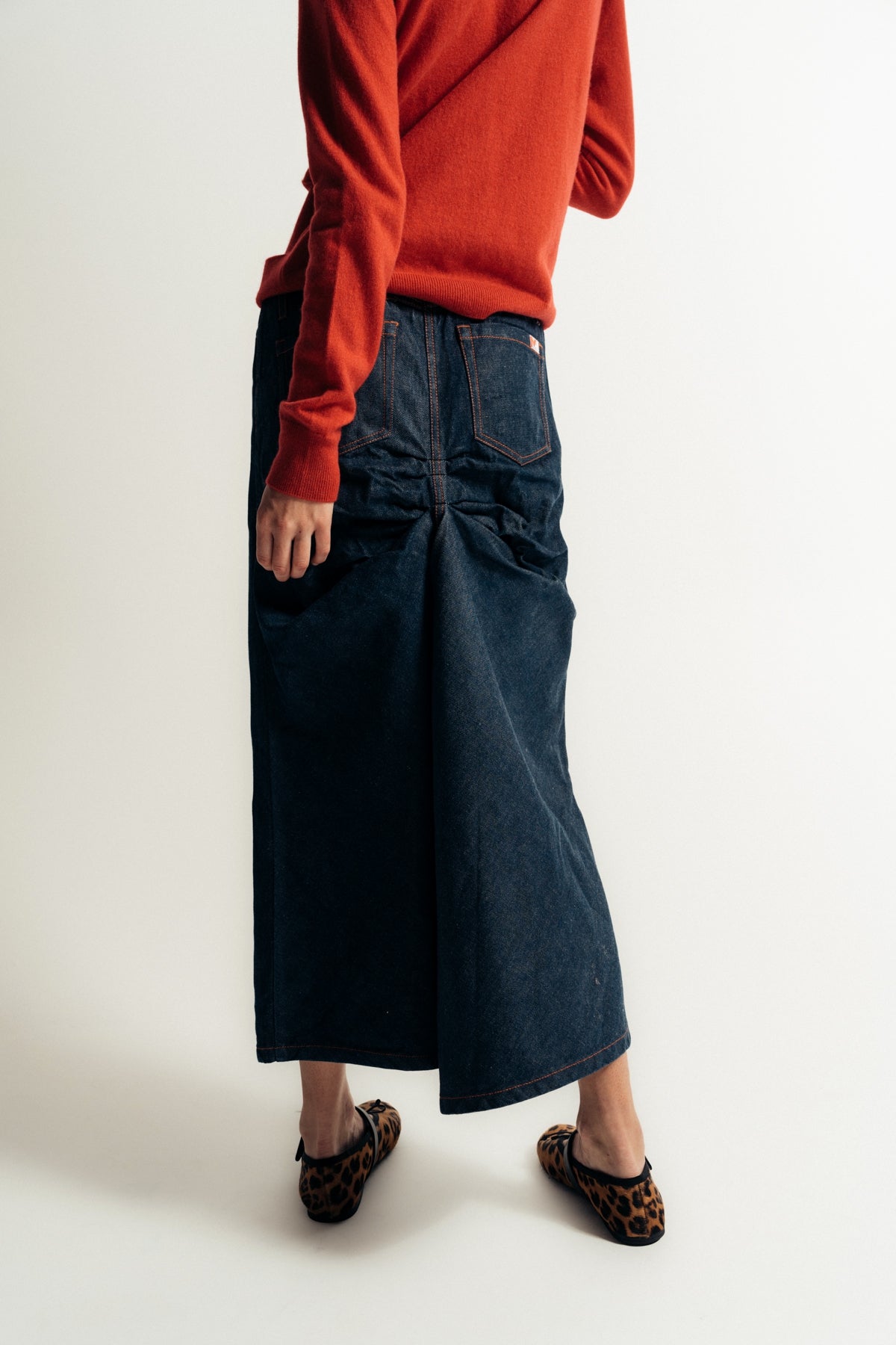 MERYLL ROGGE | JAPANESE DENIM SKIRT - MAXFIELD LA