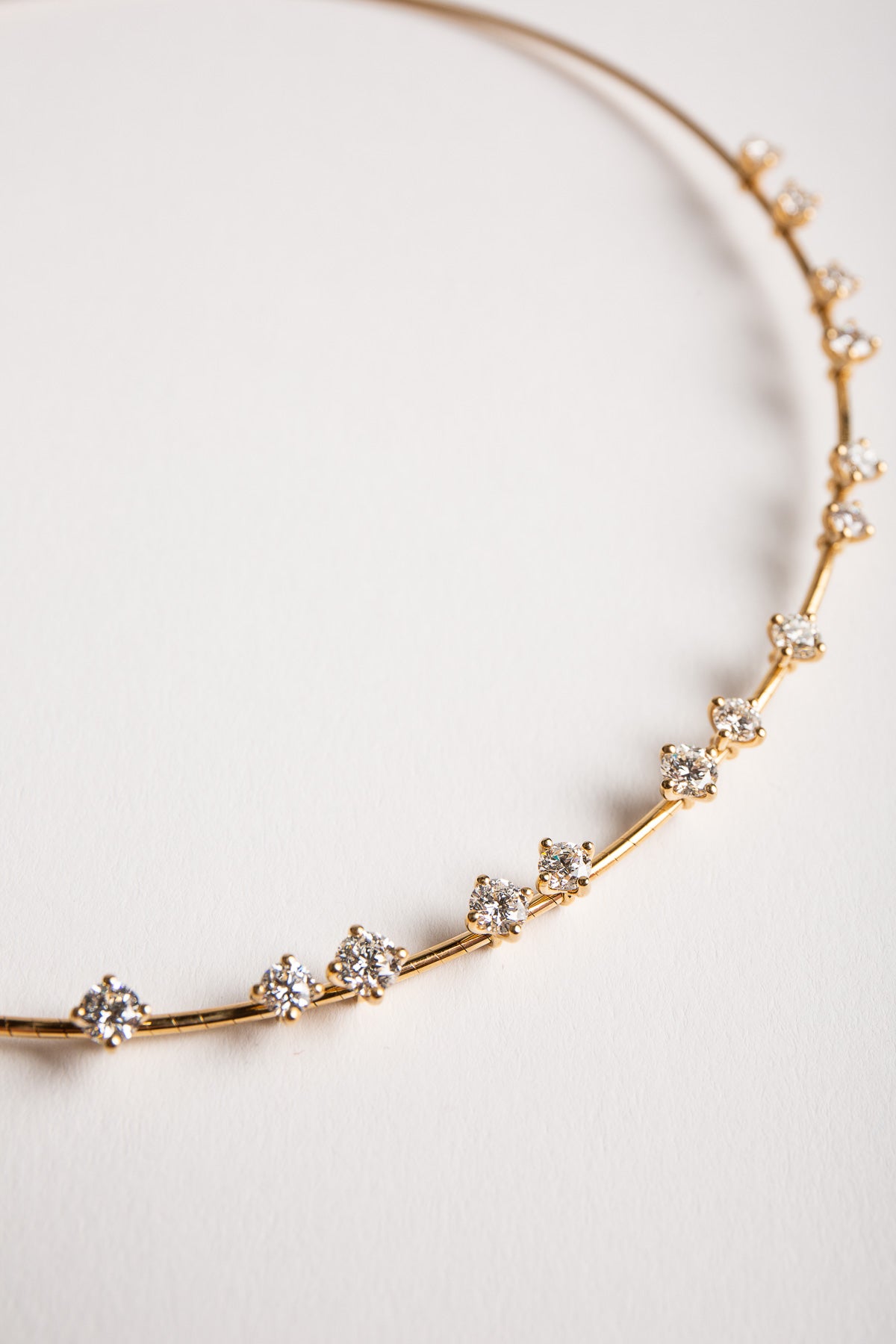 MATTIA CIELO | YELLOW GOLD DIAMOND NECKLACE