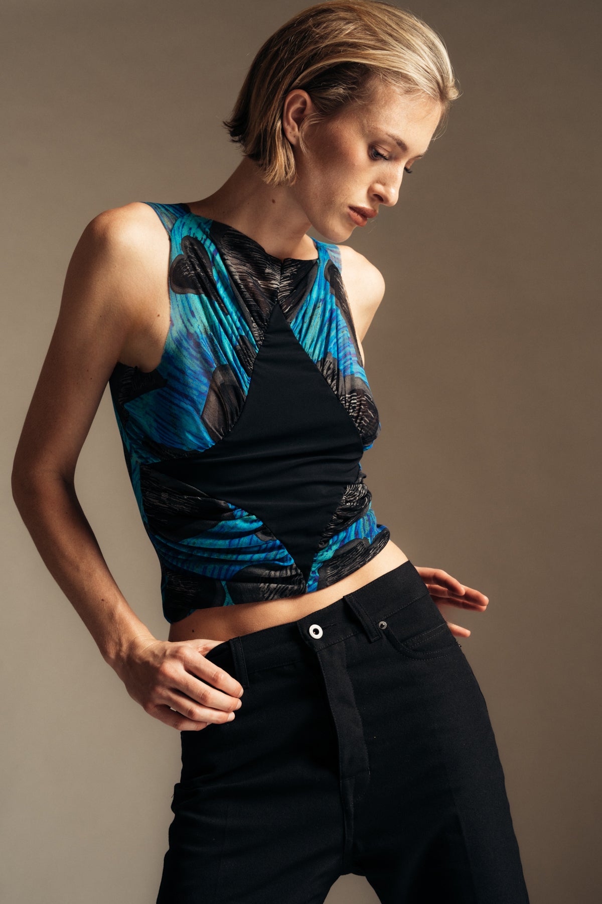 PAULA CANOVAS DEL VAS | DIAMOND MESH TOP - MAXFIELD LA