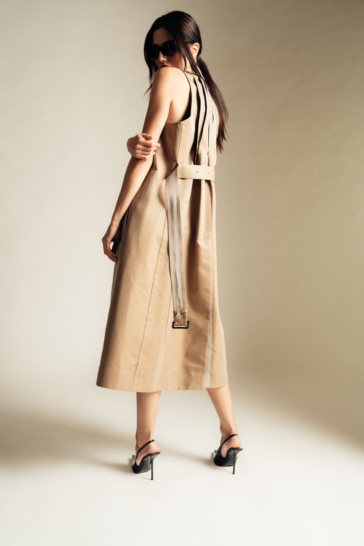 SACAI | GABARDINE COAT DRESS