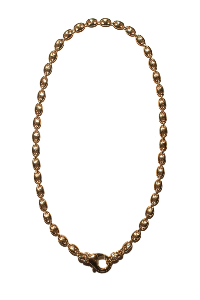 J & F | FRED MEDIUM LINK AURORA NECKLACE