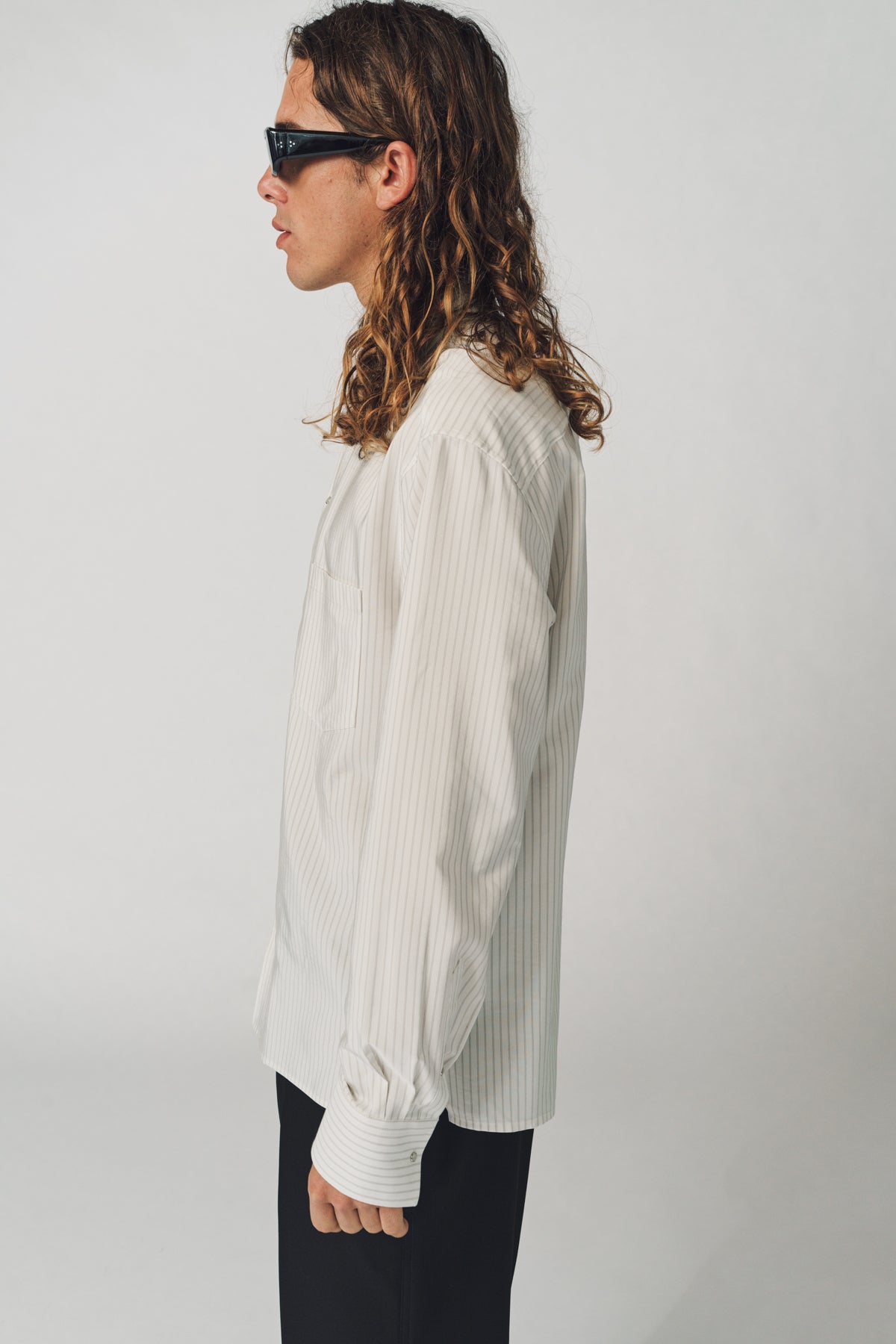 LANVIN | FOLDED LONG SLEEVE SHIRT - MAXFIELD LA