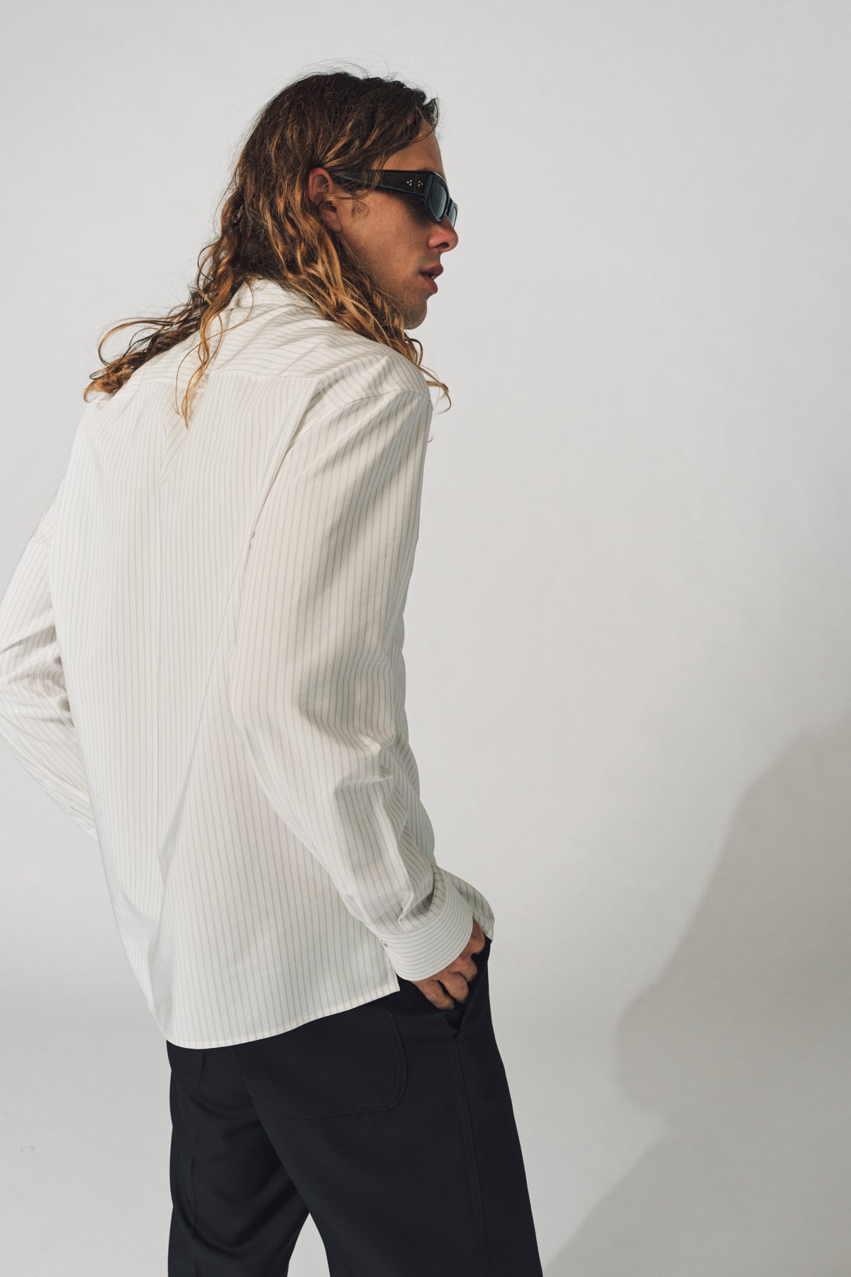 LANVIN | FOLDED LONG SLEEVE SHIRT - MAXFIELD LA